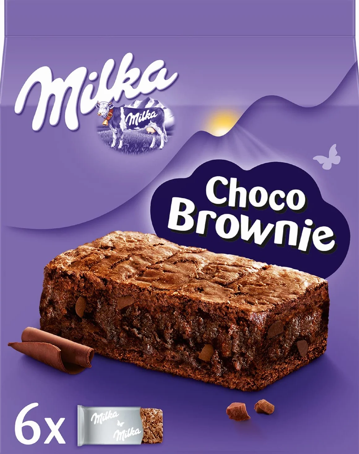 Milka Choco Brownie Ciastka z czekoladą i kawałkami czekolady mlecznej 150 g