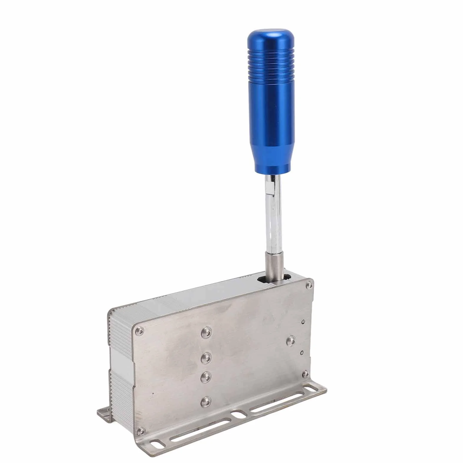 Alomejor Shifter Sekwencyjny USB Trwała Metalowa Dźwignia Zmiany Biegów Sim do Gry Wyścigowej na PC Kompatybilny z (BLUE)
