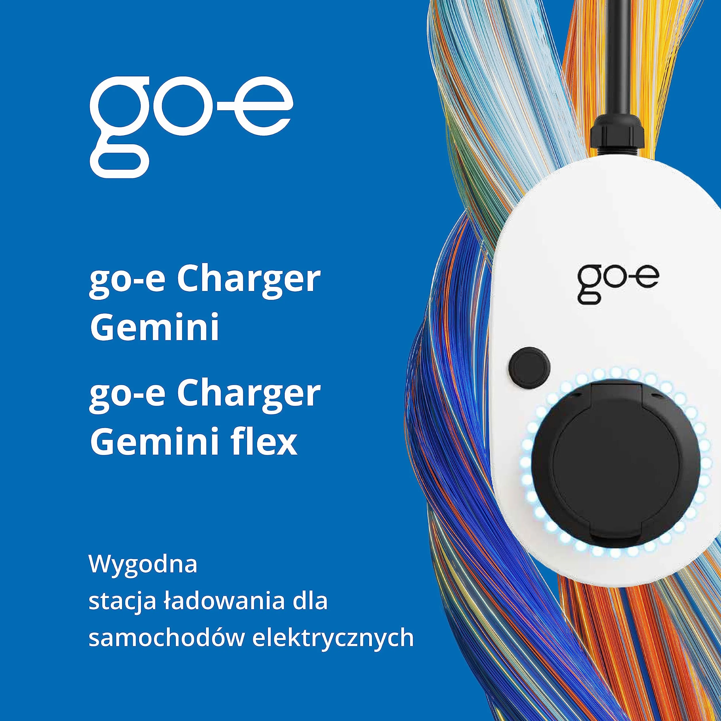 go-e Gemini 11 kW Stacja ładująca Kabel połączeniowy 1,8 m 5-żyłowe gniazdo typu 2 Prąd ładowania do 16 A WLAN RFID App