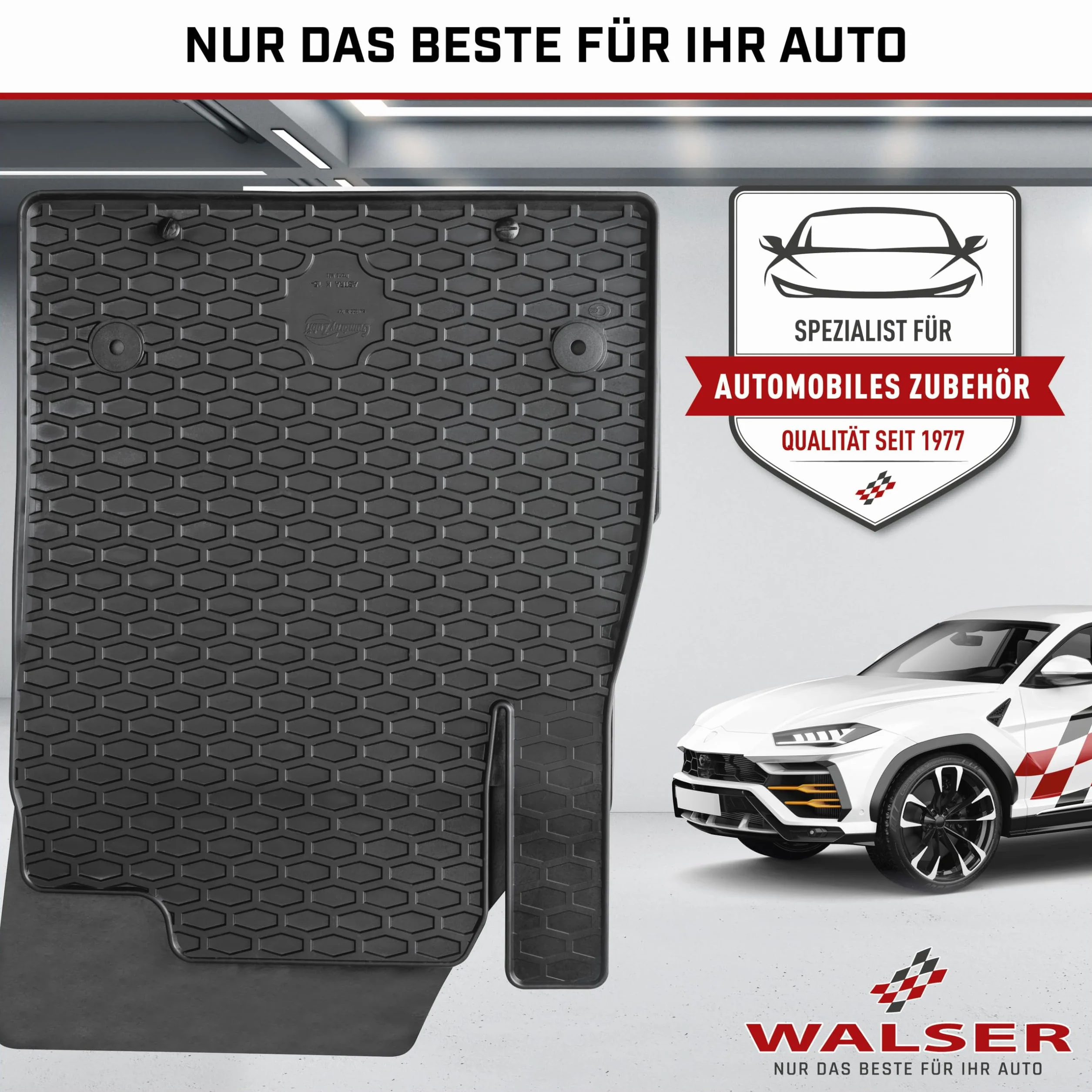 WALSER DirtGuard gumowe dywaniki samochodowe kompatybilne z Hyundai i30 (FD) 2007-2012, KIA Ceed (ED) 2006-2012