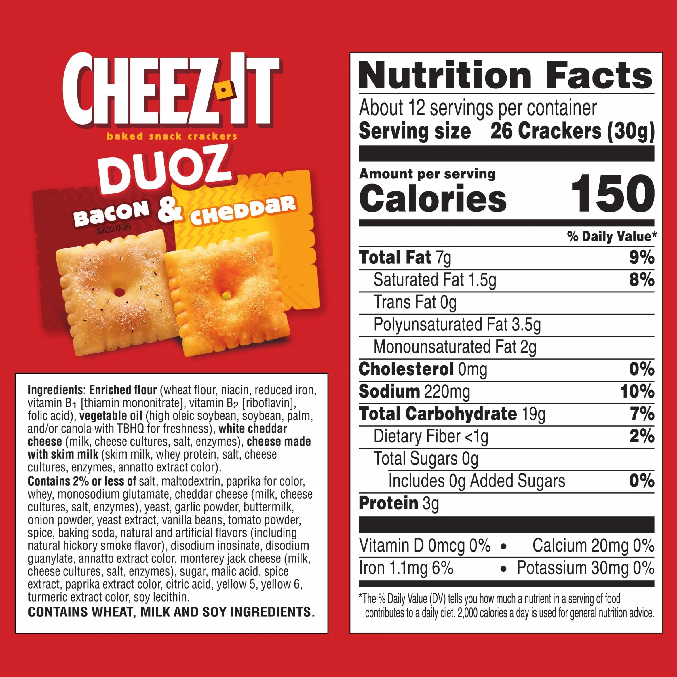 CHEEZ IT DUOZ (boczek i cheddar) 350 g
