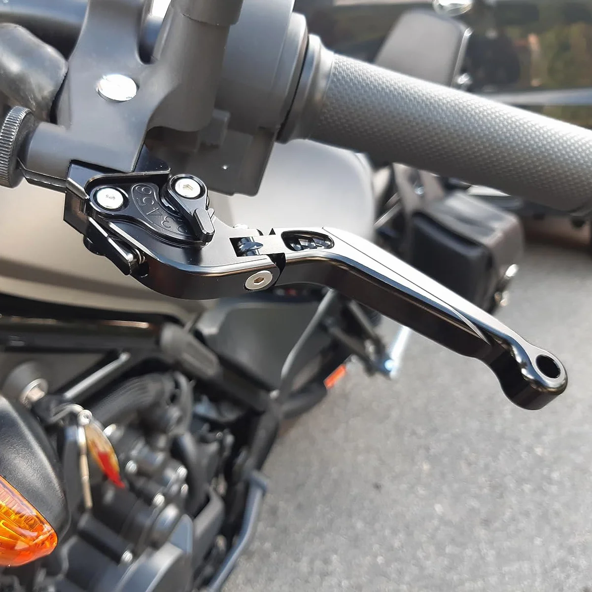 Wysuwana składana dźwignia hamulca dźwignia sprzęgła do Honda NT1100 2022-2024, wykonana ze stopu aluminium CNC (niebieski)