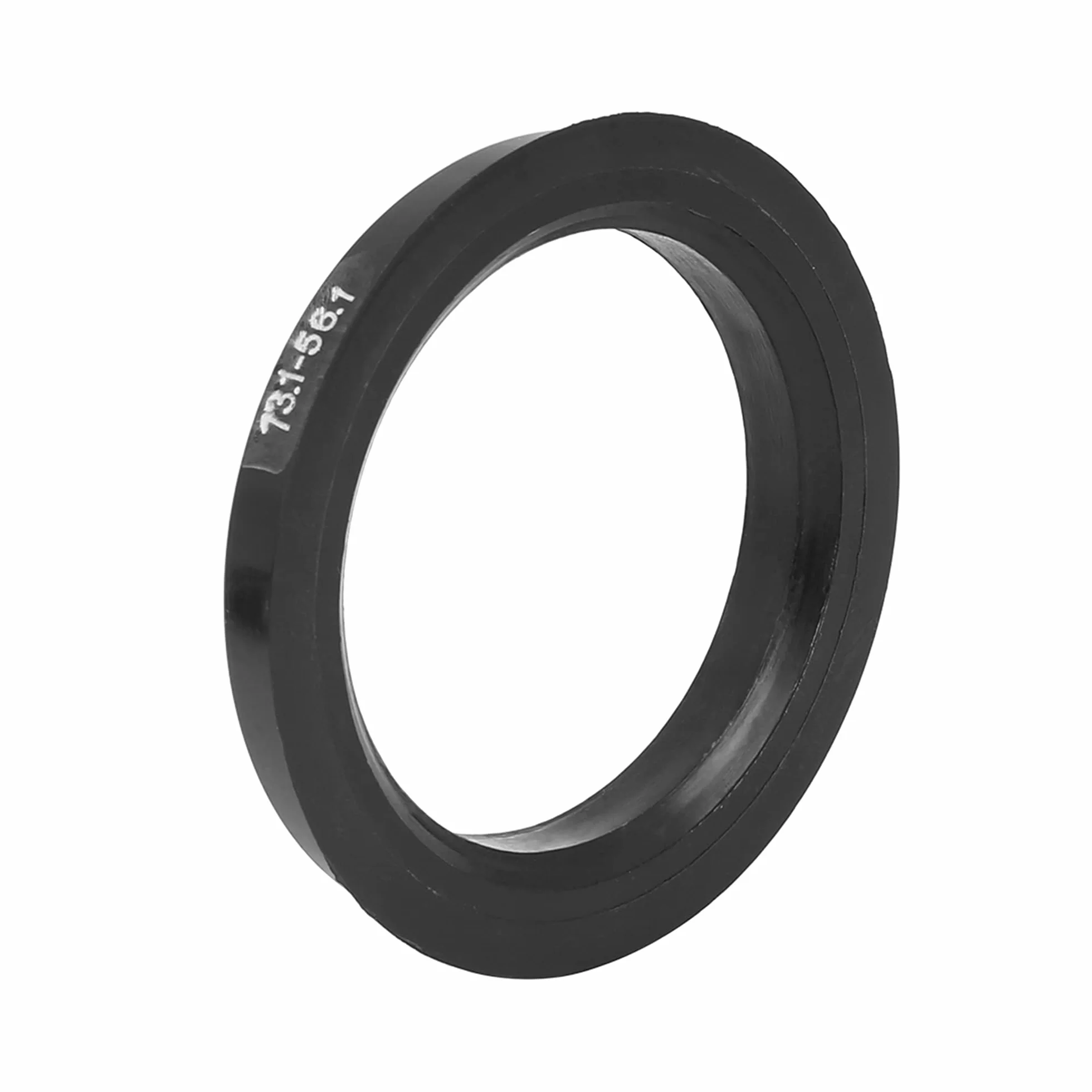 X AUTOHAUX 4 szt. Pierścień centrujący 73.1 do 56.1 Plastikowa felga samochodowa centrowane pierścienie piasty czarny