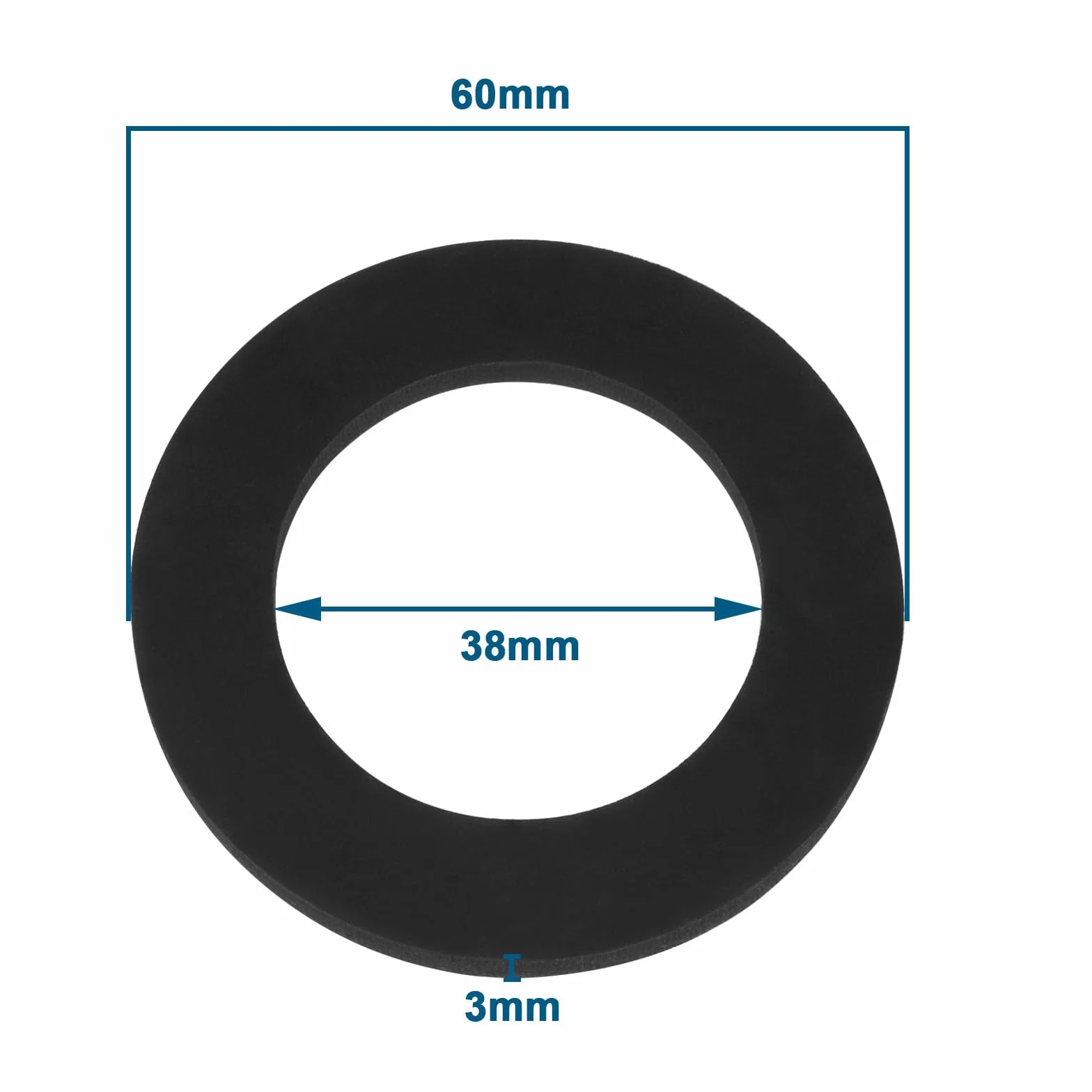 OTOTEC Uszczelka korka wlewu paliwa, motocyklowa, gumowa osłona zbiornika oleju, pasuje do 40 mm, gumowa uszczelka kompatybilna z Simson S50 S70 KR51 SR4