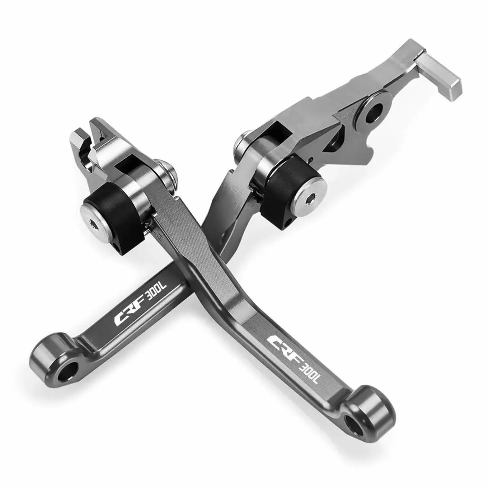 Dźwignia sprzęgła hamulca motocykl HONDA CRF300L 2022 CNC Pit DirtBike Pivot Składane Dźwignie Hamulca I Sprzęgła uchwyt sprzęgła (A pair gray)