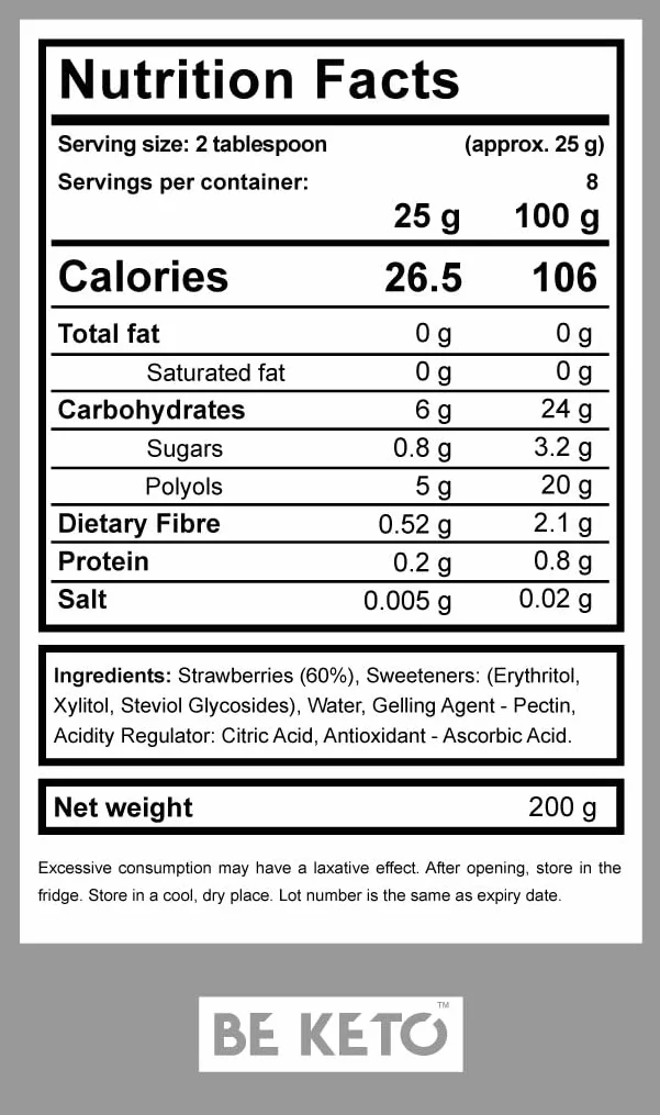 Keto Dżem Topowy Wiśniowy 200g