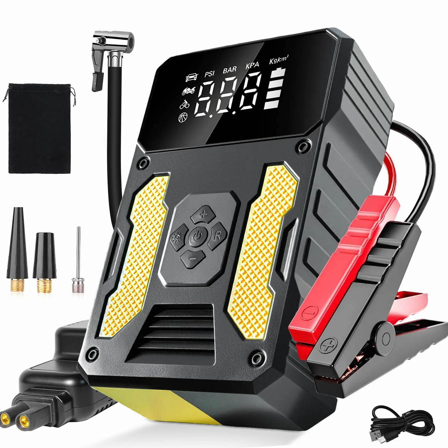 Ładowarka samochodowa 6000A Przenośna ładowarka do akumulatorów Booster Jump Box Jumper Power Pack Emergency Start Power