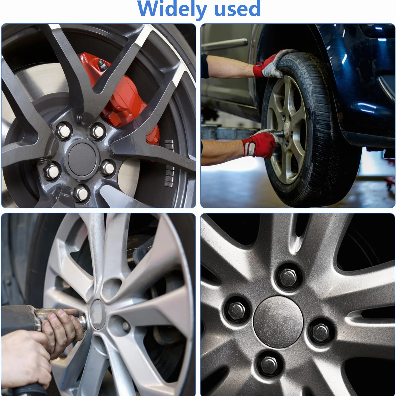 20 sztuk nakrętek do kół M12 x 1,5, zamknięty kołnierz stożkowy 60°, stal węglowa do modeli Ford, Toyota, Honda, Mazda