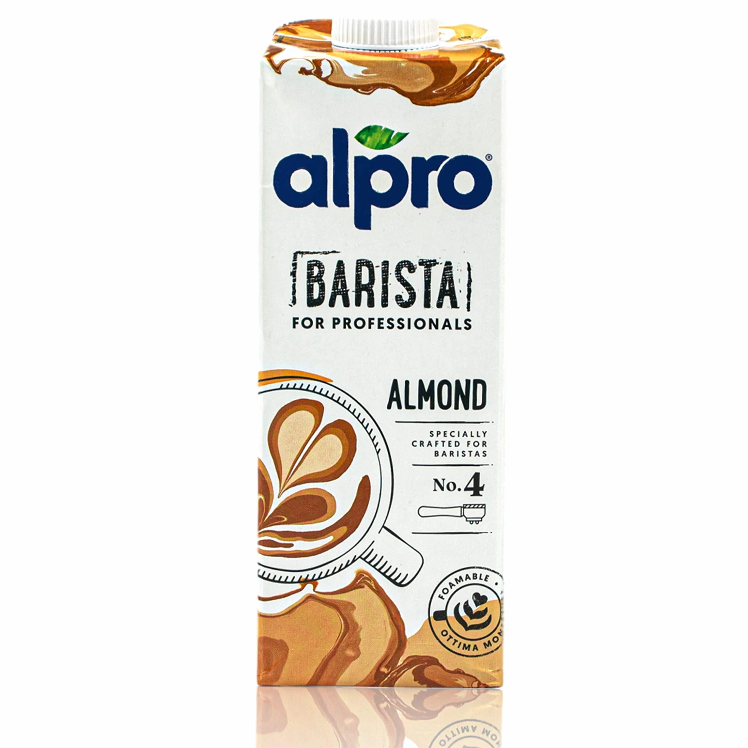 Alpro Barista 1L Napój Migdałowy do Kawy, Smoothie i Szejków - Opakowanie 8 szt.
