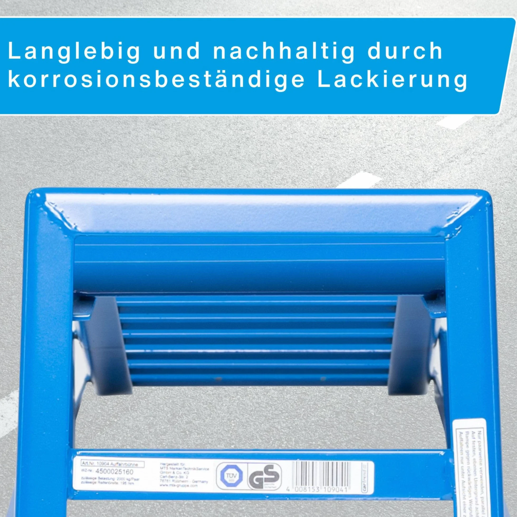 Cartrend 10904 Najazd Serwisowy, Niebieski, ‎90 x 26 x 23 cm; 9 kg, 1 Sztuka