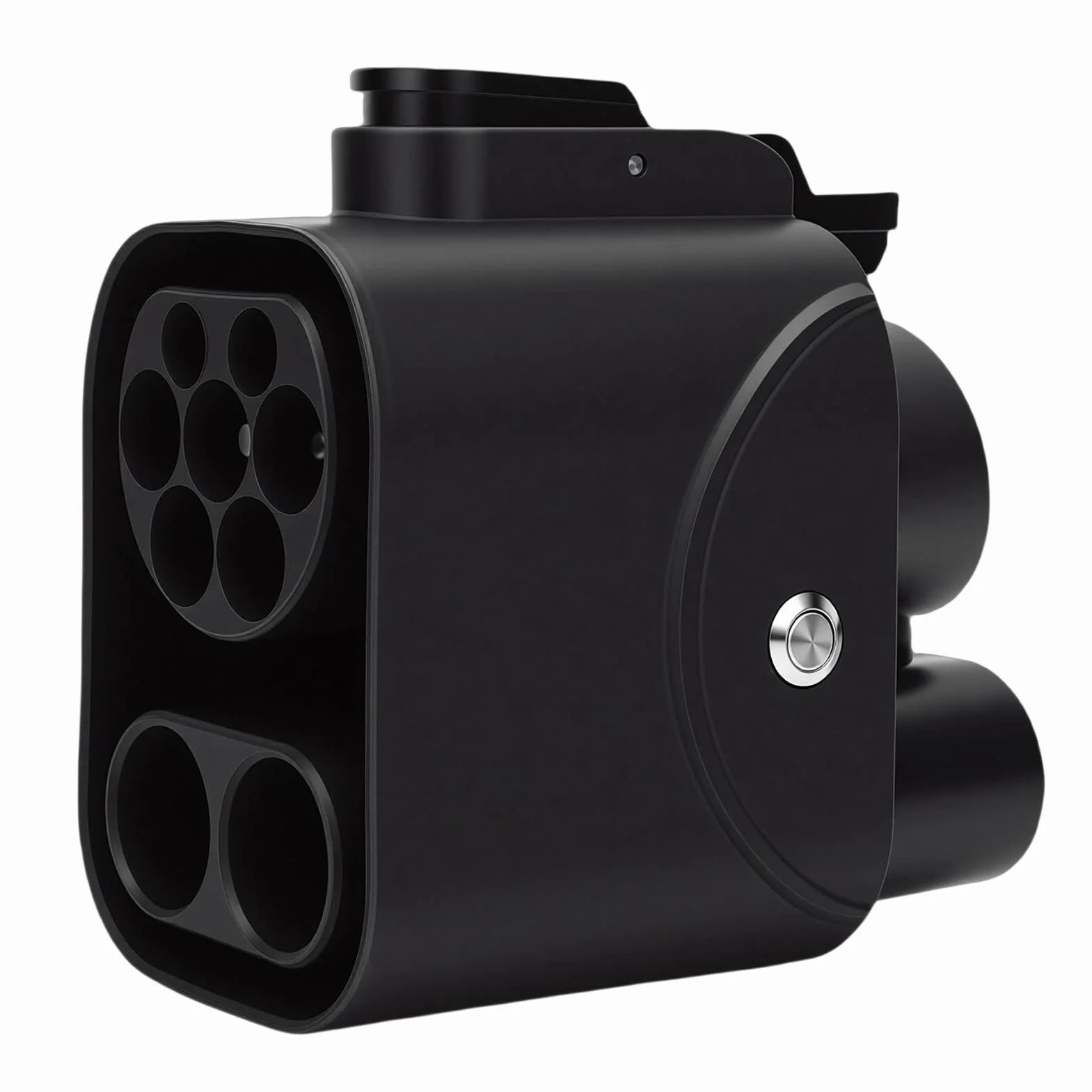Drfeify Adapter CCS2 do CCS1 Metalowy Plastikowy Adapter do ładowania Pojazdów Elektrycznych 1000 V 250 A z Monitorowaniem Temperatury i walizką Przenoszenia dla Kierowców Pojazdów Elektrycznych CCS1