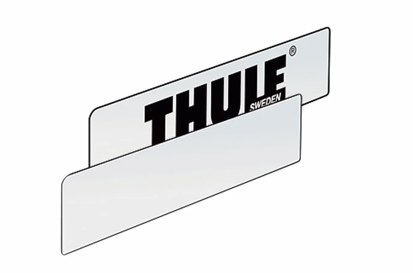 Thule 9762 – tablica rejestracyjna białe-975 i 976