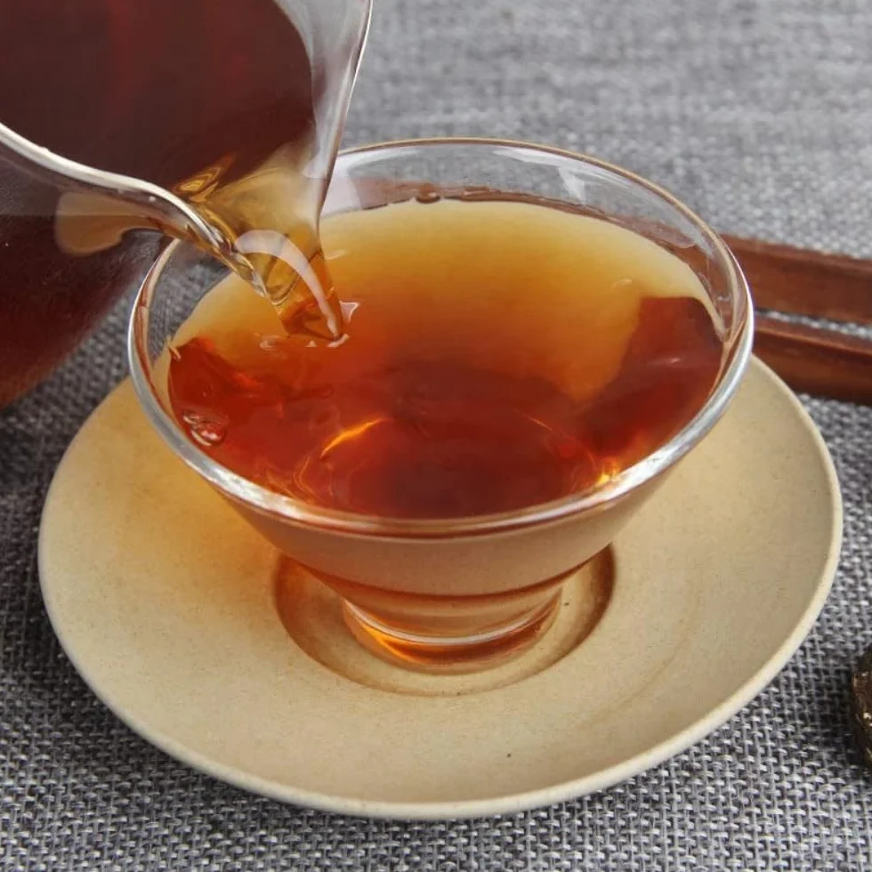 Czarna Herbata Yunnan Starzona Puerh, Łagodna Dojrzała Herbata Pu'er, Mini Pu'er Small Tuocha (250g)