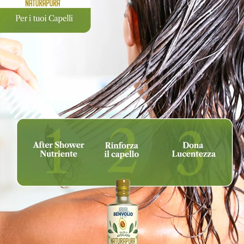 BENVOLIO Odorowany Olej z Awokado Naturapura 500 ml Do Sałatek Gotowania Smażenia Wysoki Punkt Dymienia