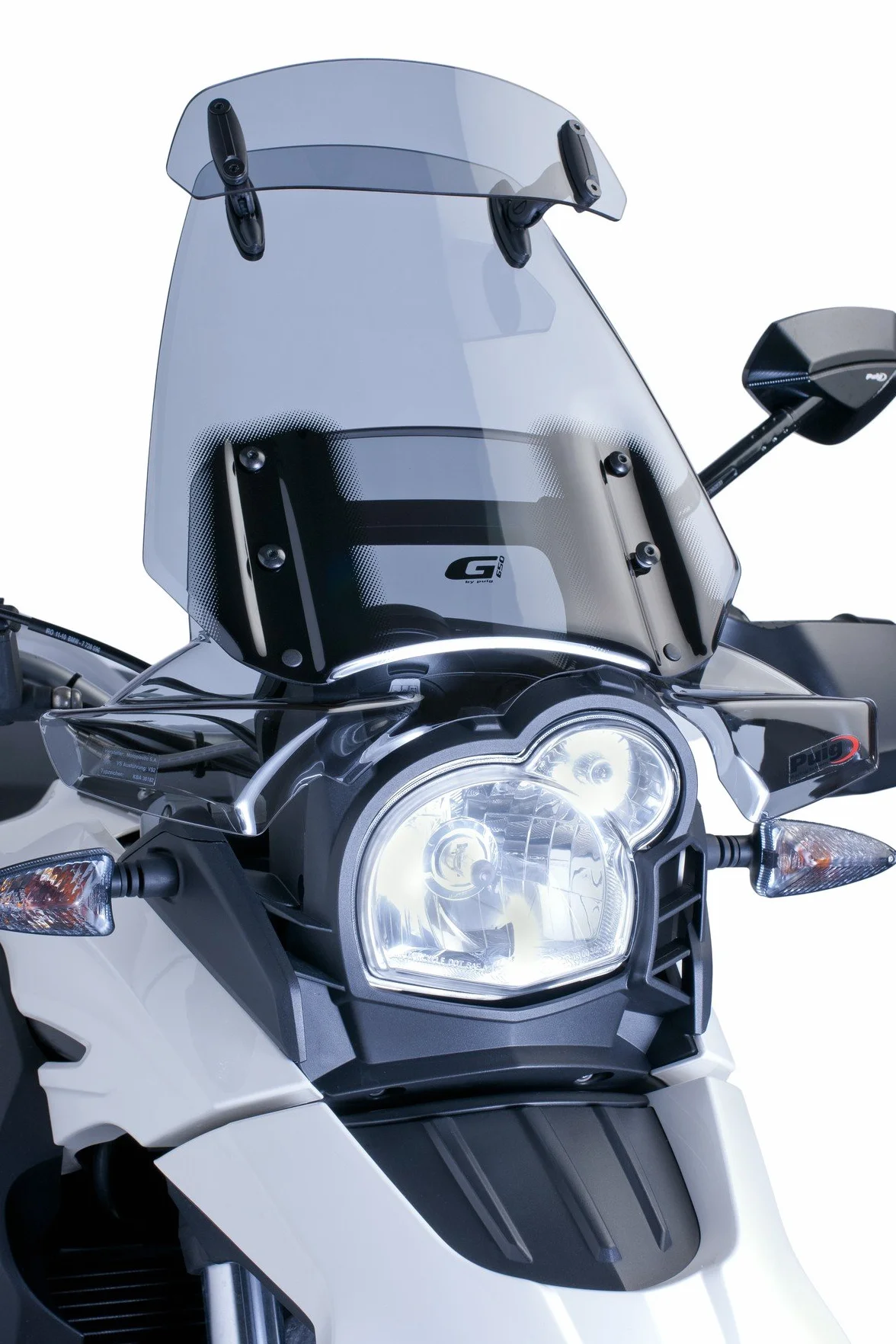 Puig 5852H Multi-Adjustable Visor, 277 x 100 mm, kolor dymny