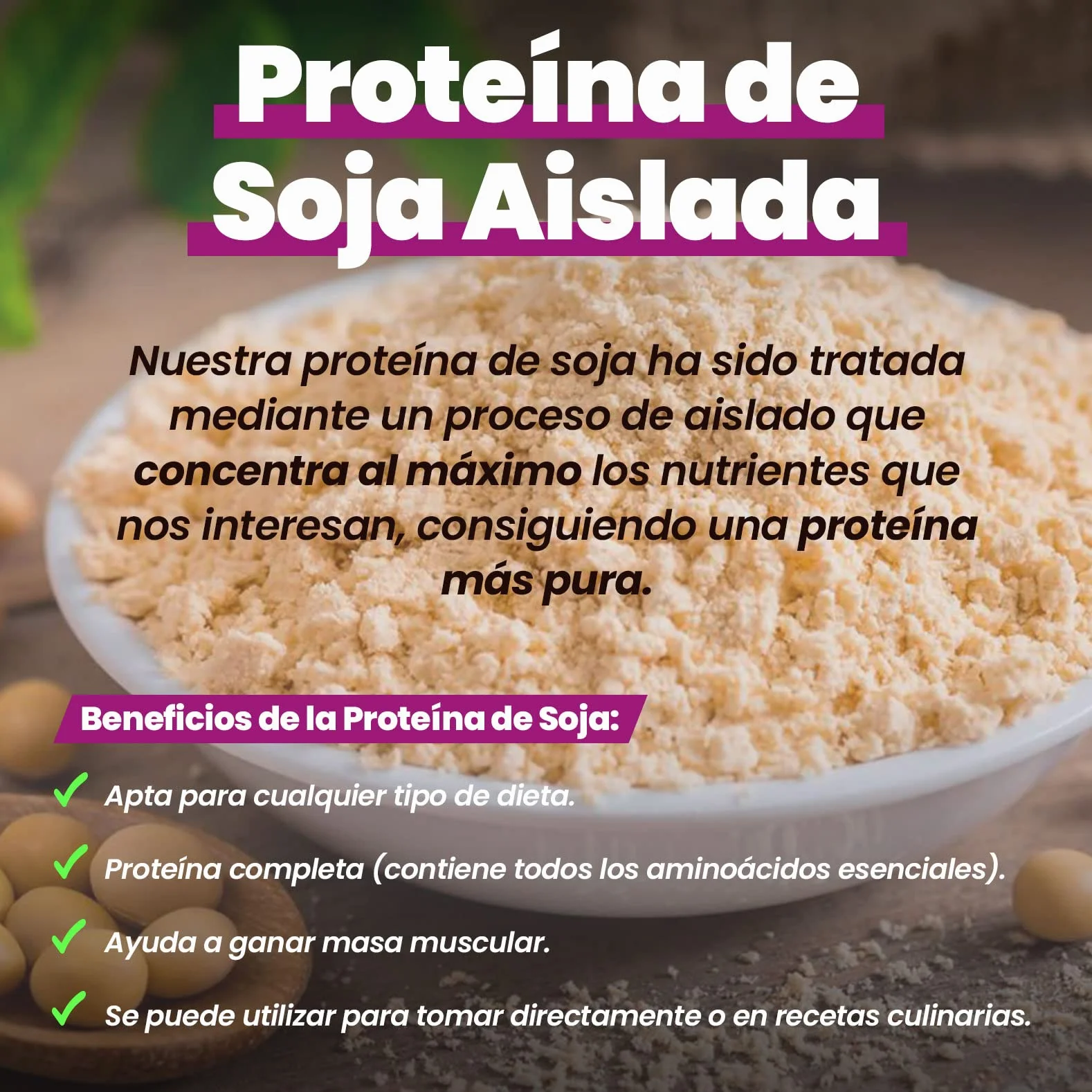 Białko sojowe izolowane HSN | Smak szarlotka 500 gr = 17 sztuk w opakowaniu | 100% wegańskie | am Protein Isolate | No-GMO, Bez glutenu