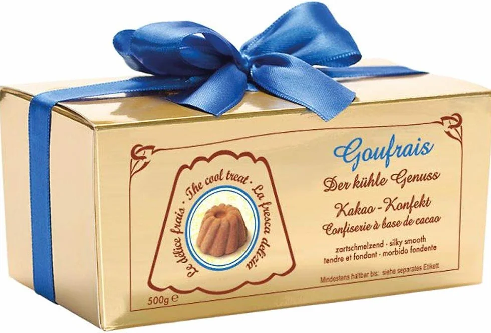 Goufrais Czekolada kakao perfekcyjna najdelikatniejsza pralinka, czekolada, zestaw upominkowy trufle kakao, pudełko na pralinkę 500 g
