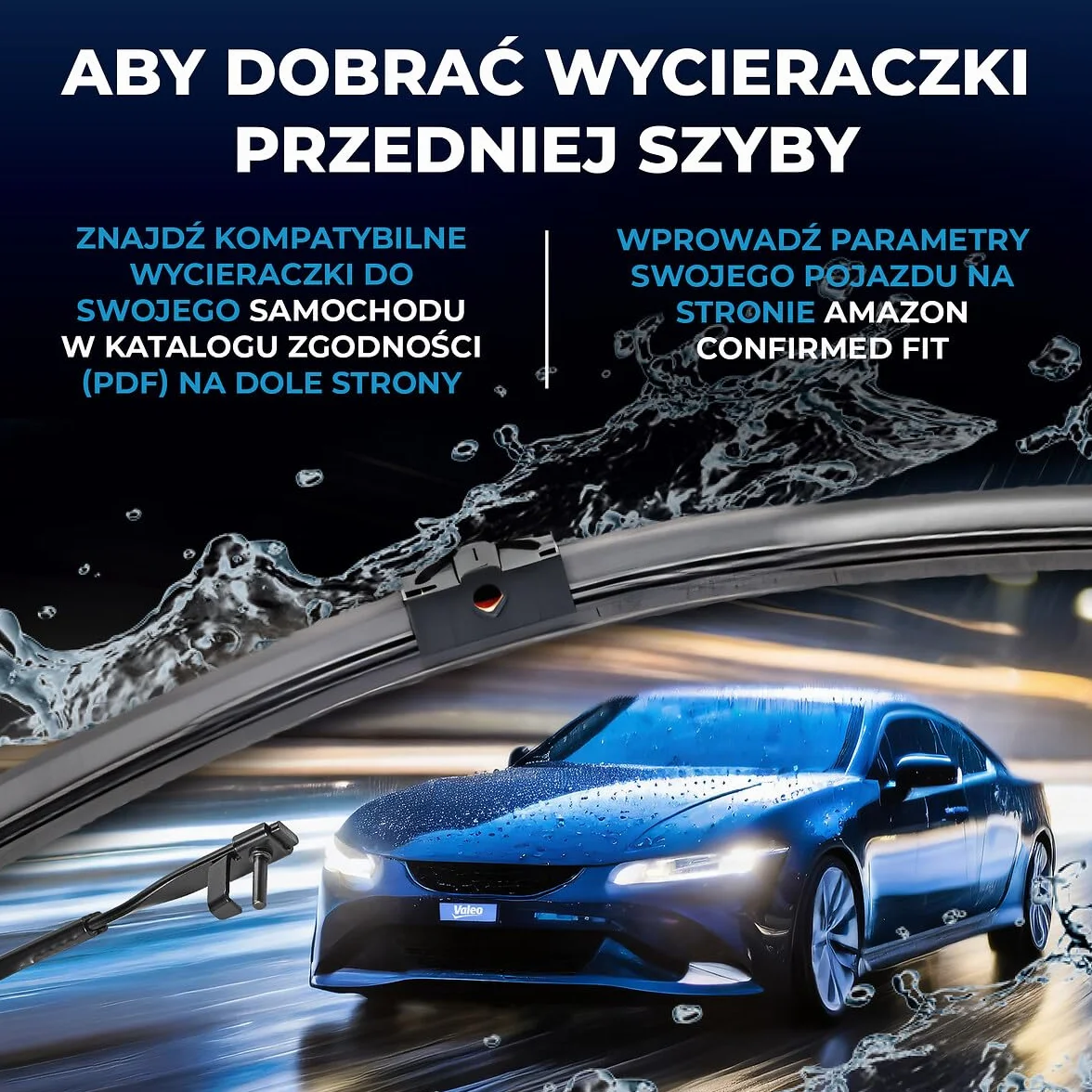VALEO Silencio Wycieraczki - VF310 - Zestaw Wydajnych, Zapewniajacych Doskonala Widocznosc na Drodze, latwych w Montazu Oryginalnych Plaskich Wycieraczek 600mm/475mm - Przód - Zestaw 2 szt. - 574346