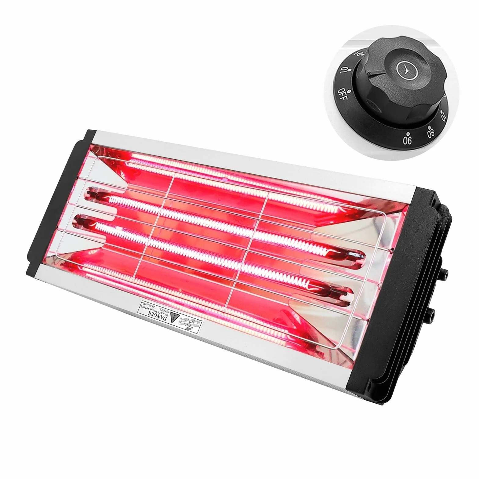 Przenośna lampa lakiernicza z czerwoną linią, lampa do pieczenia o krótkiej fali, lakier samochodowy w sprayu, szybkie suszenie i podgrzewanie(K003)