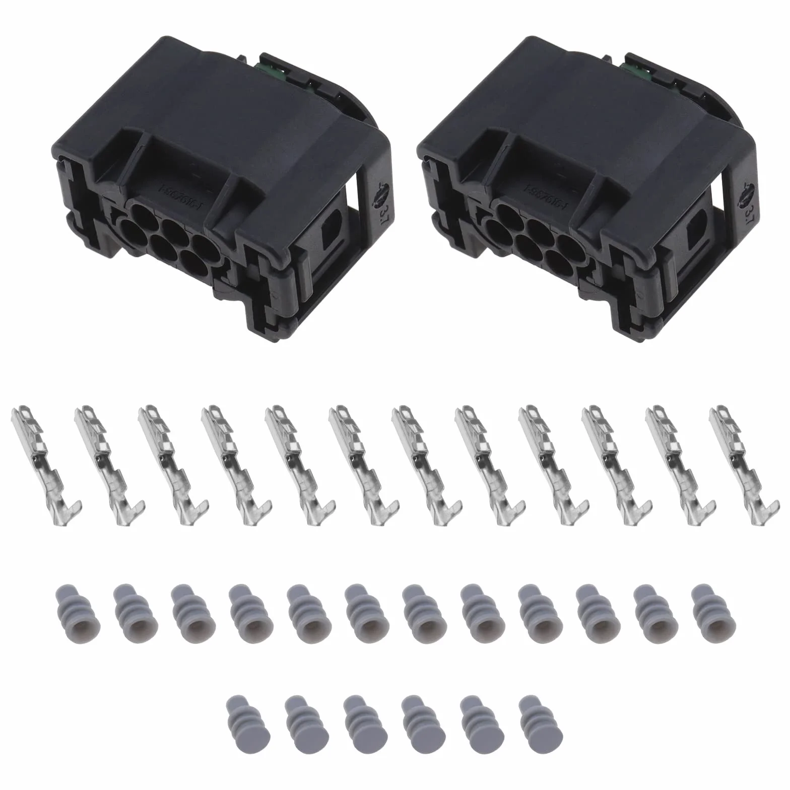 2 zestawy 6-pinowe złącze czujnika poziomu reflektorów samochodowych 7M0973119 A2105403681 1-967678-1 kompatybilne z VW kompatybilne z BMW kompatybilne z Benz