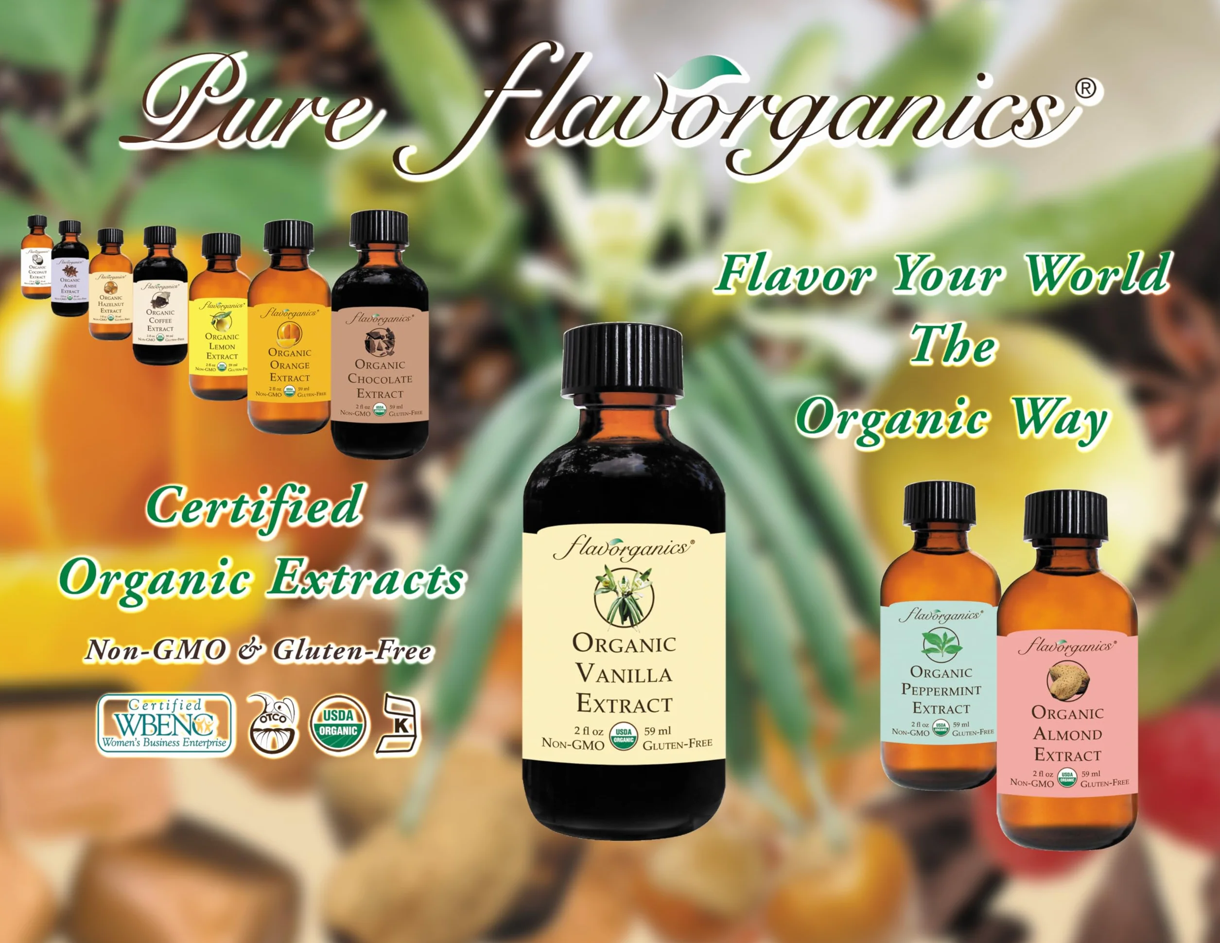 Flavorganics Vanilla Extract 4 oz