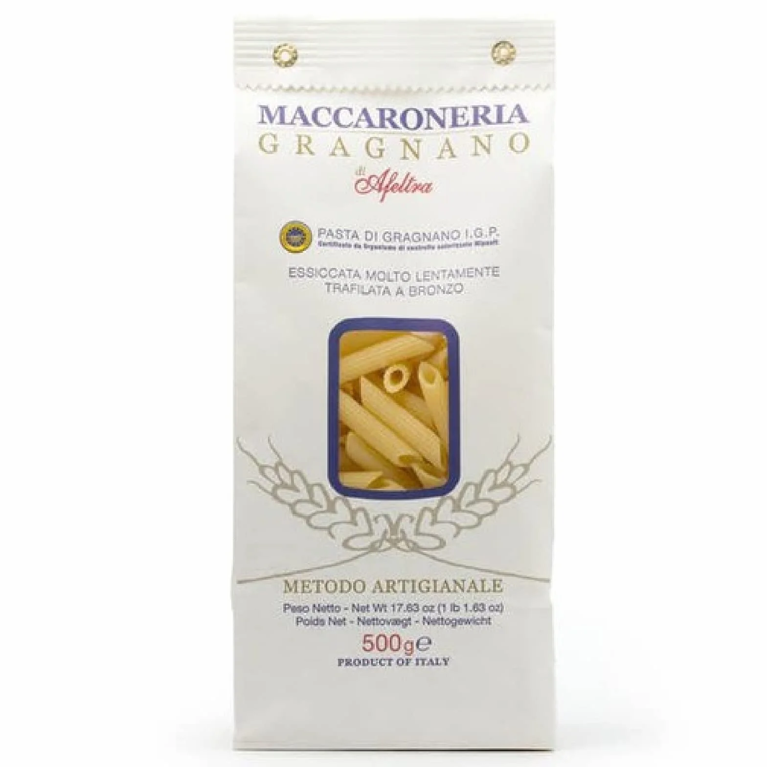 Makaron Rigatoni 500g - Maccaroneria Gragnano ręcznie robiony włoski