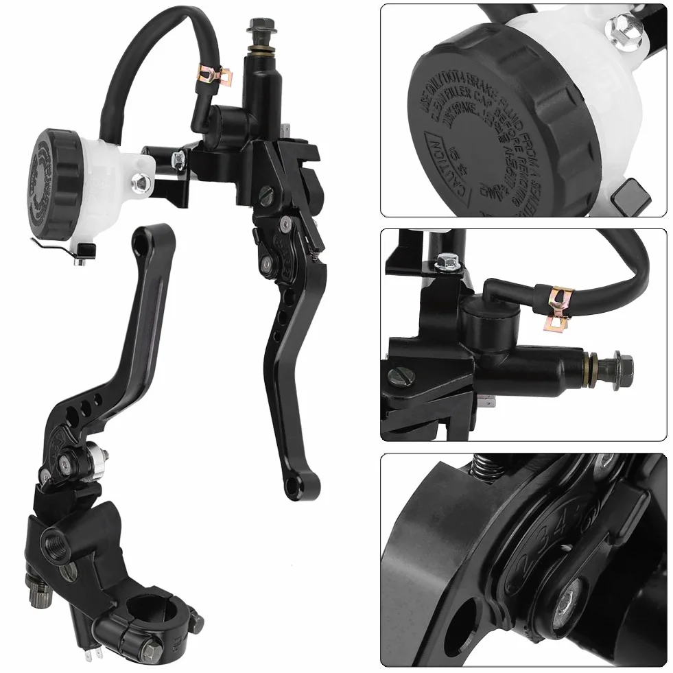 Motorcycle Brake Master Cylinder, Universal 7/8 (22 mm) Motorcycle Hamure Hamurek Master Cylinder Zbiornik Zestaw Zestaw Burek