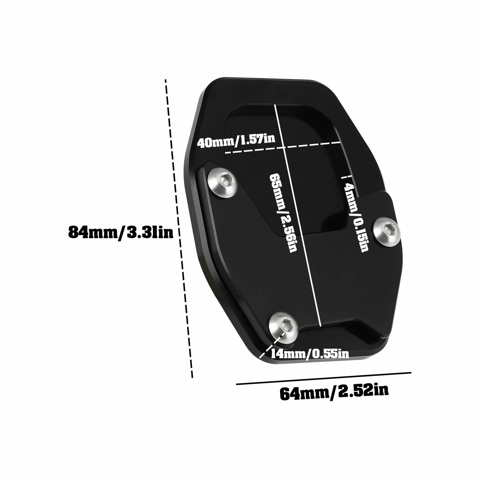 Podnóżek motocyklowy Honda X-ADV 750 NC750X/DCT Forza 750/NS7750, czarny, stop aluminium