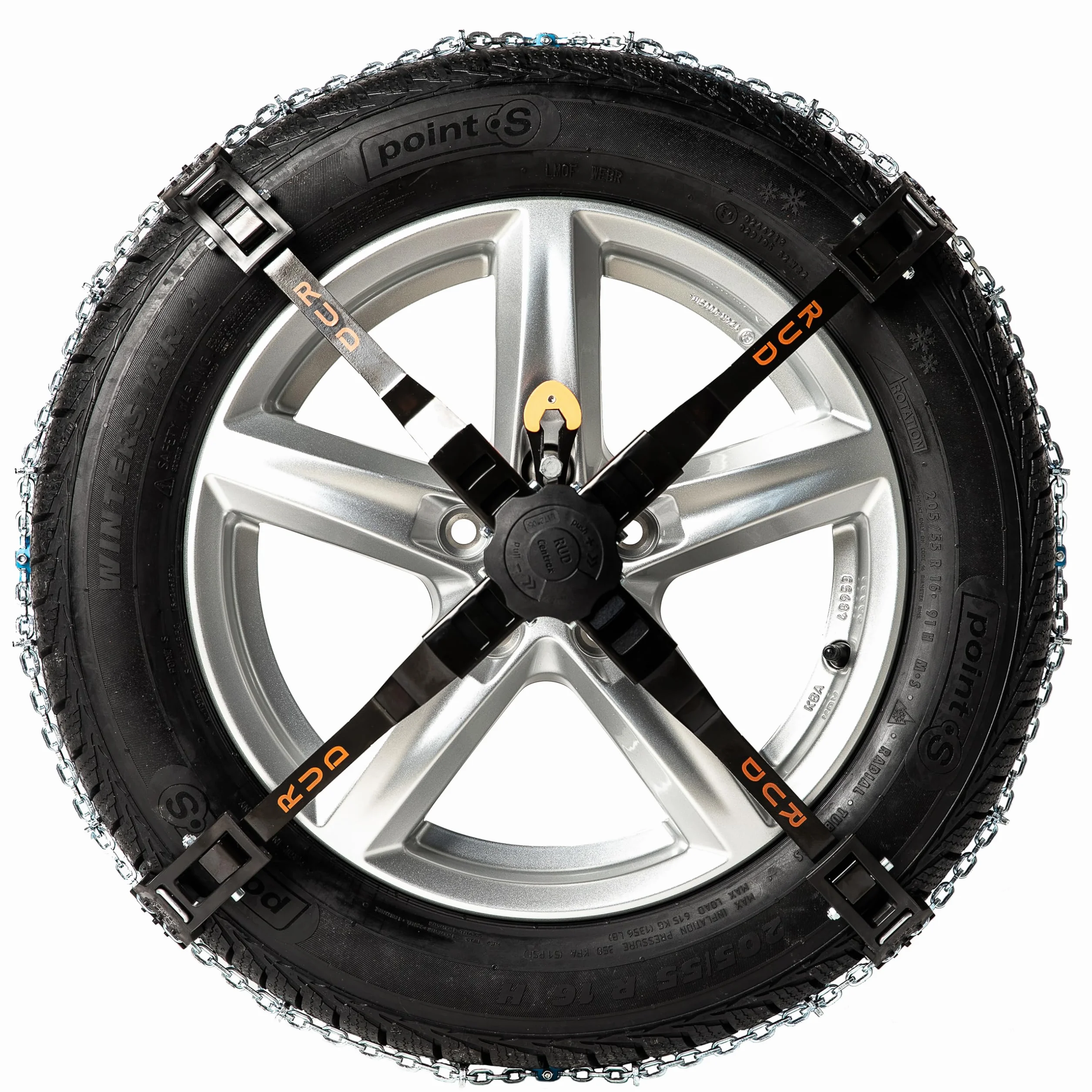 RUD 4718068 Łańcuchy śniegowe Centrax Comfort Mounting, zestaw 2 sztuk, N887