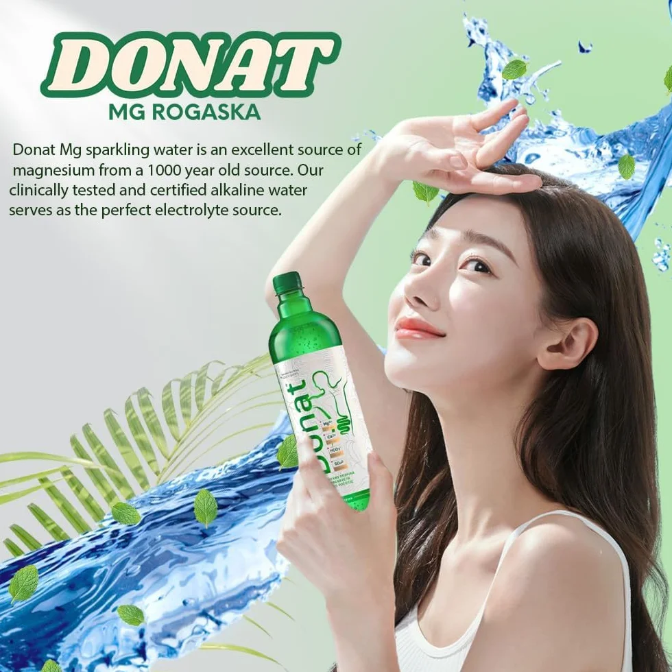 6 butelek WODA DONAT MG ROGASKA bogata w magnez 100 cl