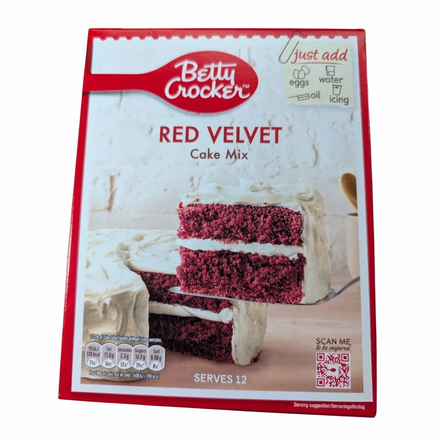 Betty Crocker Czerwona Welwetowa Mieszanka do Ciasta 425 g