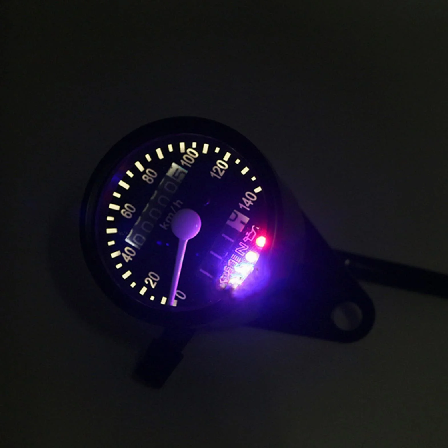 Fydun Obrotomierz Motocyklowy Przebieg Mechaniczny Podwójny Instrument Elektronika Tacho Gauge Wymiana dla CG125 GN125