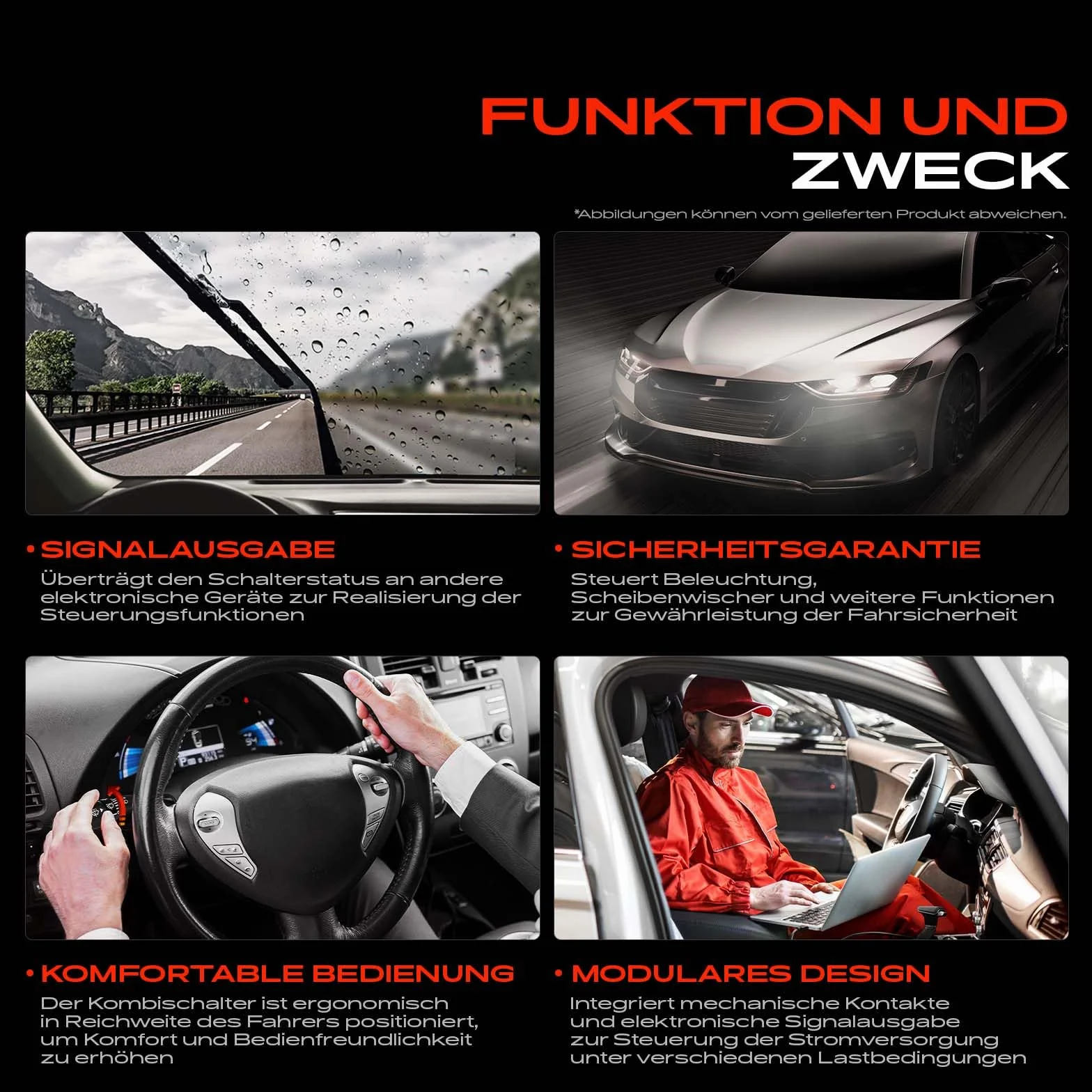 Frankberg Włącznik kierunkowskazów, kompatybilny z Sandero (II) Duster HS Logan (MCV) II Dokker MPV KE Lodgy JS 15-biegunowy zamiennik 8201167988