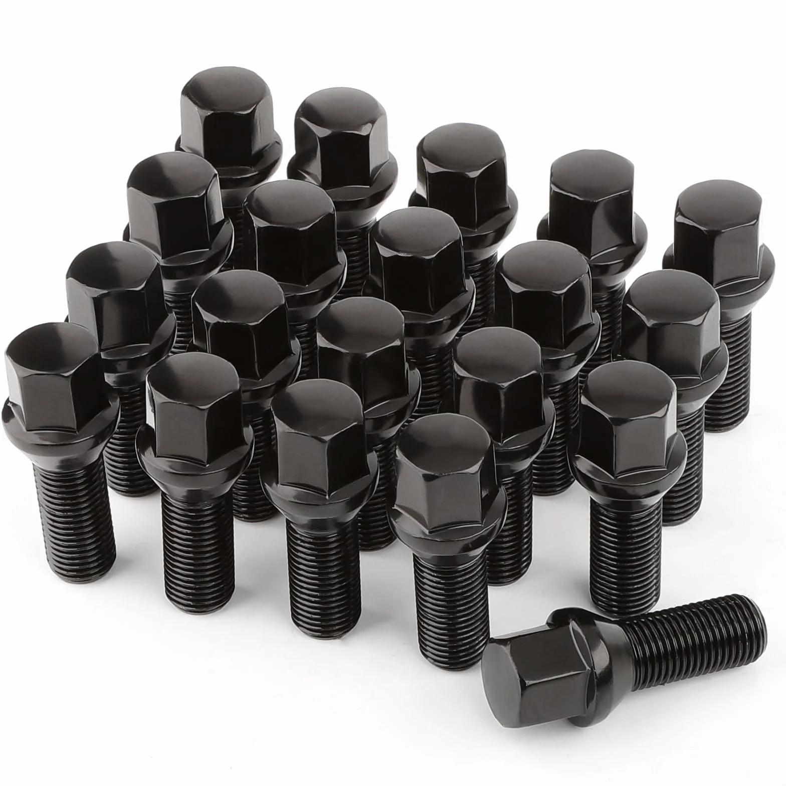 Komplet 20 śrub koła – M12x1,25x28mm – Łeb stożkowy 60° klucz 17mm – BMW