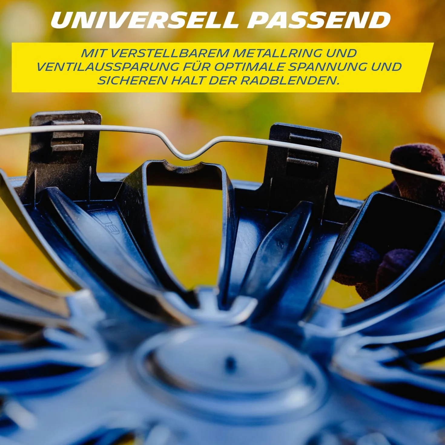 MICHELIN Uniwersalne kołpaki ozdobne MX-MS 15 cali zestaw 4 sztuk tworzywo sztuczne ABS srebrne chromowany pierścień