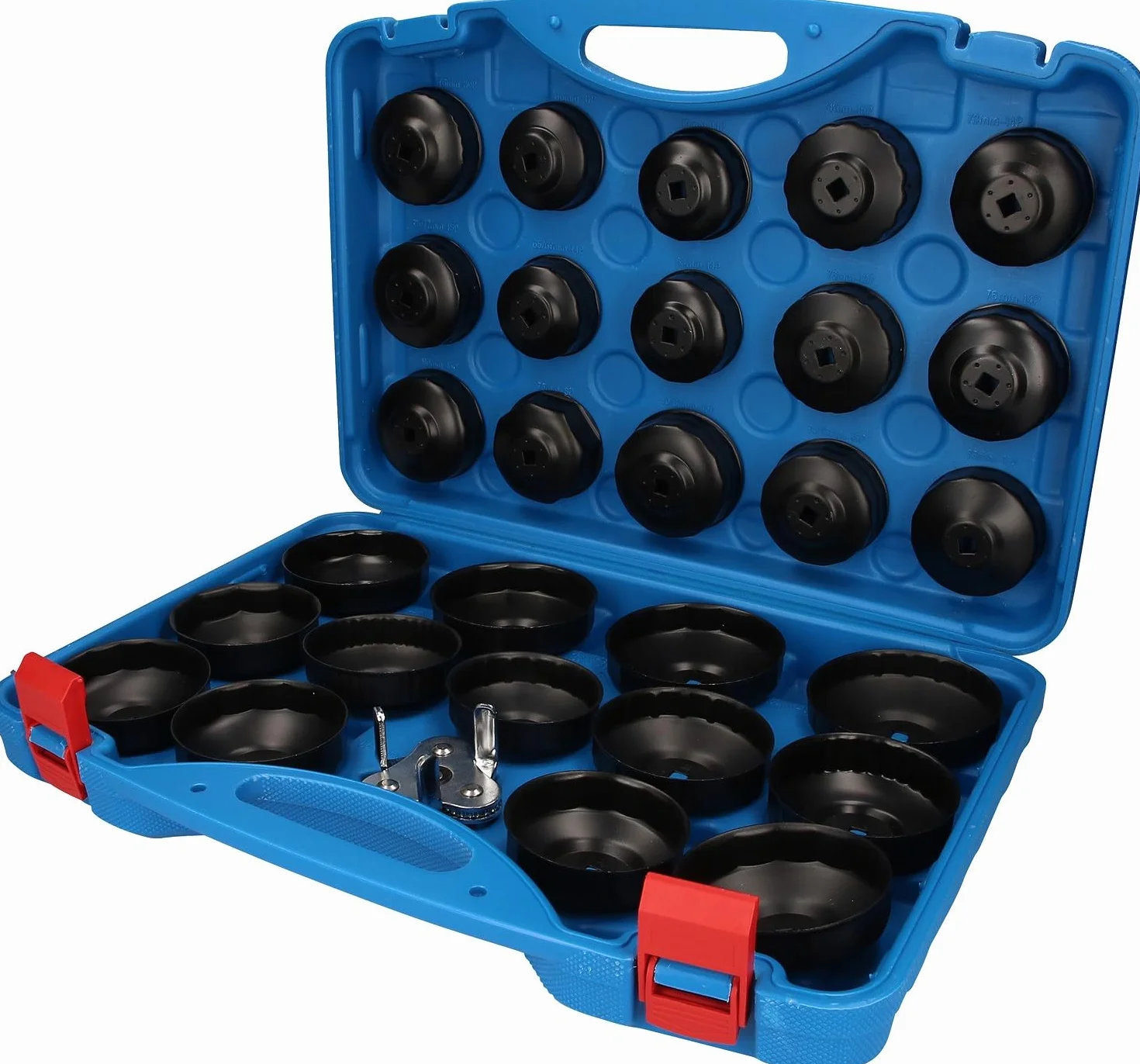BRILLIANT TOOLS BT711050 Zestaw kluczy do filtrów oleju, 30-szt [Powered by KS TOOLS]