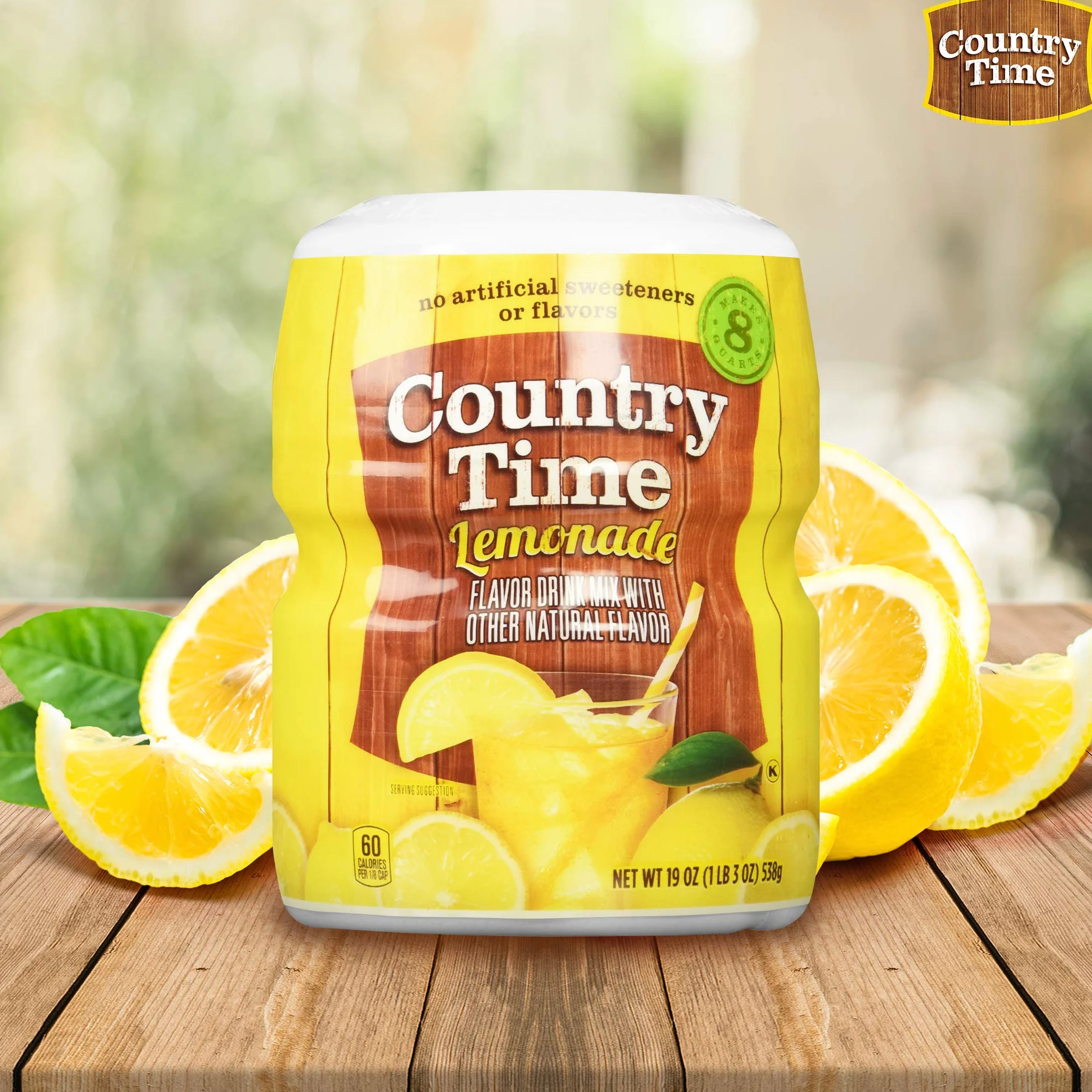 Country Time Mieszanka napojów o smaku lemoniady, puder z lemoniadą, 538 g