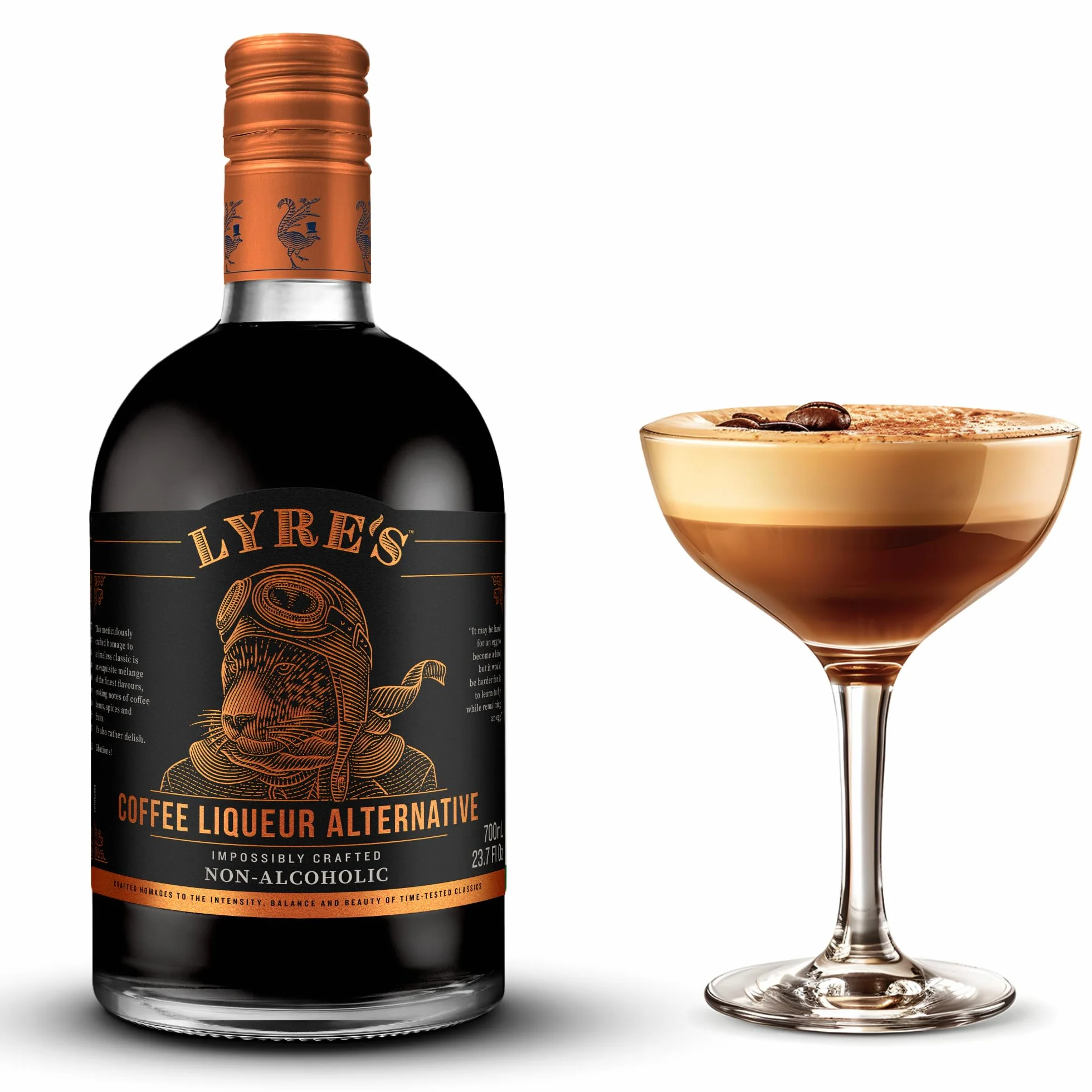 Lyre's Coffee Originale Spirytus Bezalkoholowy - Likier Kawowy Alternatywa, Nagrodzony, 700ml