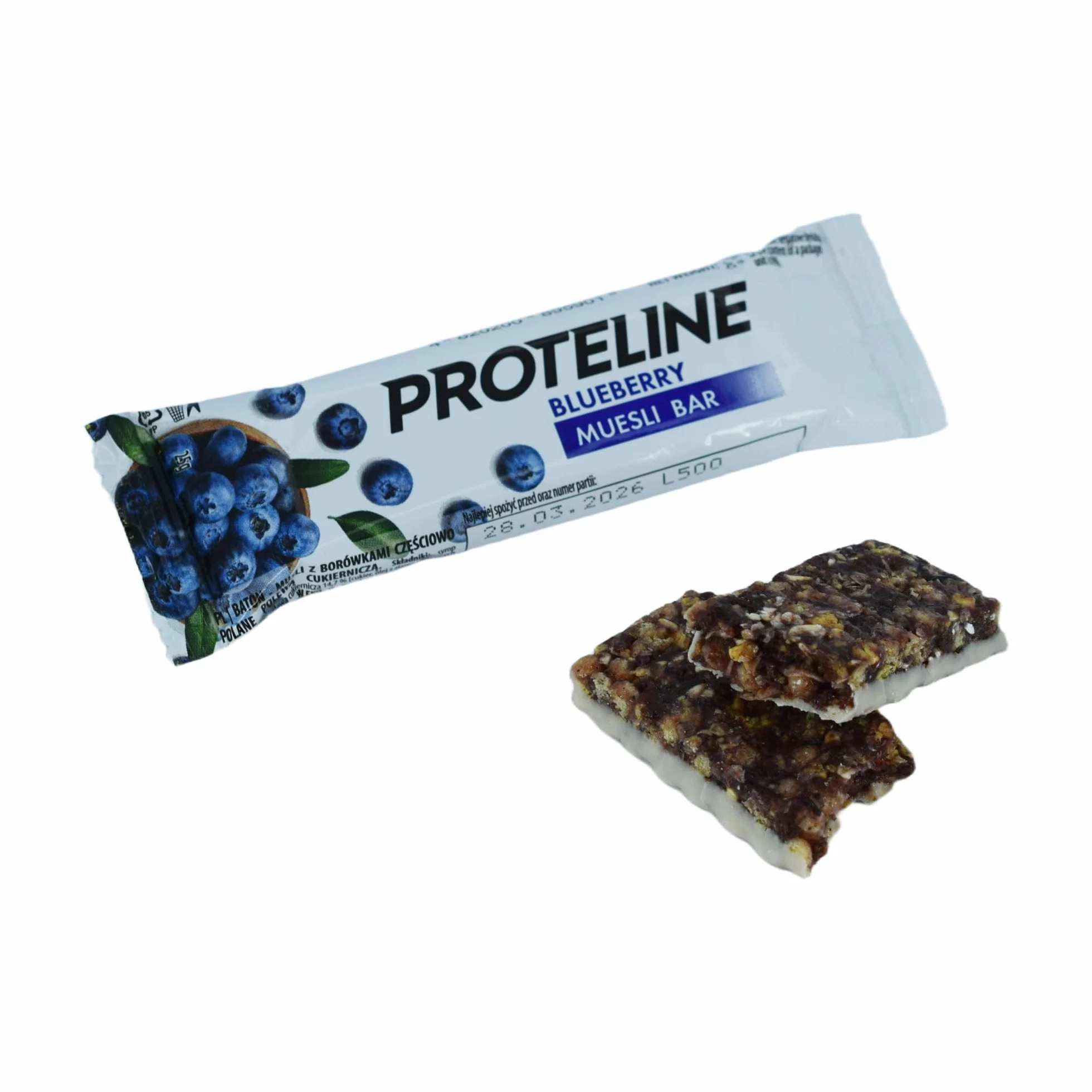 Proteline baton musli z borówkami 35x25 g