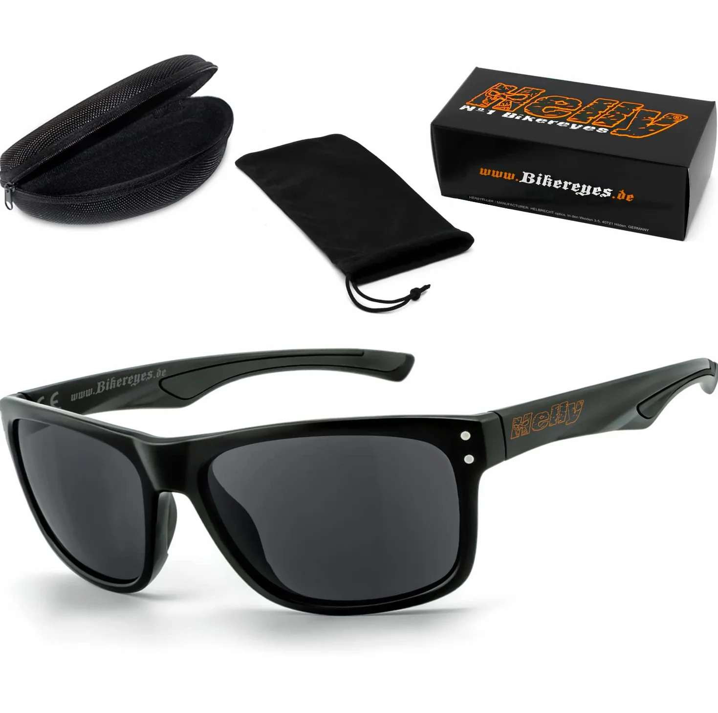 Helly Bikereyes okulary motocyklowe UV400 szkło bezpieczne HLT DIN EN 166 th-2