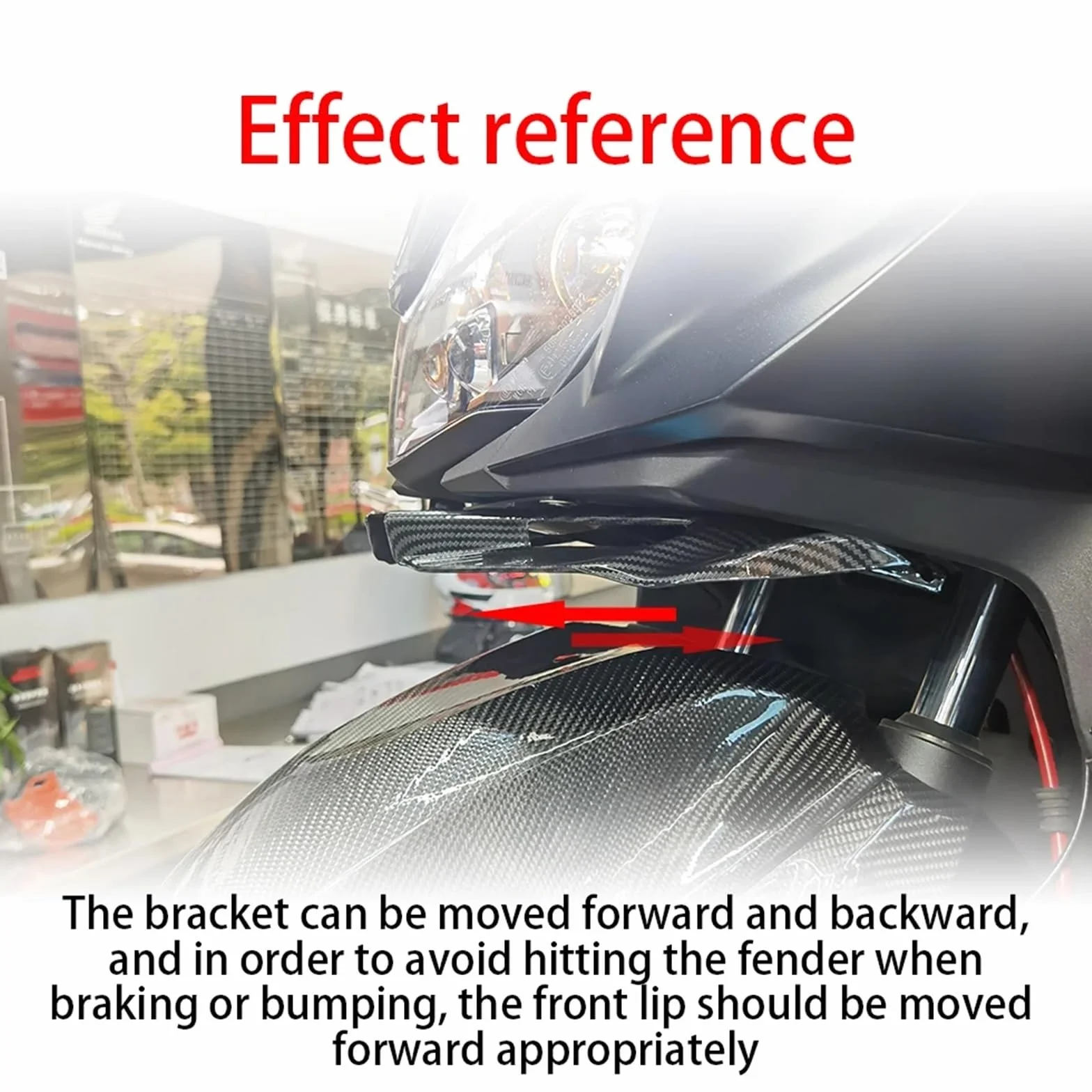 Aerodynamiczne skrzydła boczne Spoiler tylny do Hondy Forza 350 2022-2025 Carbon
