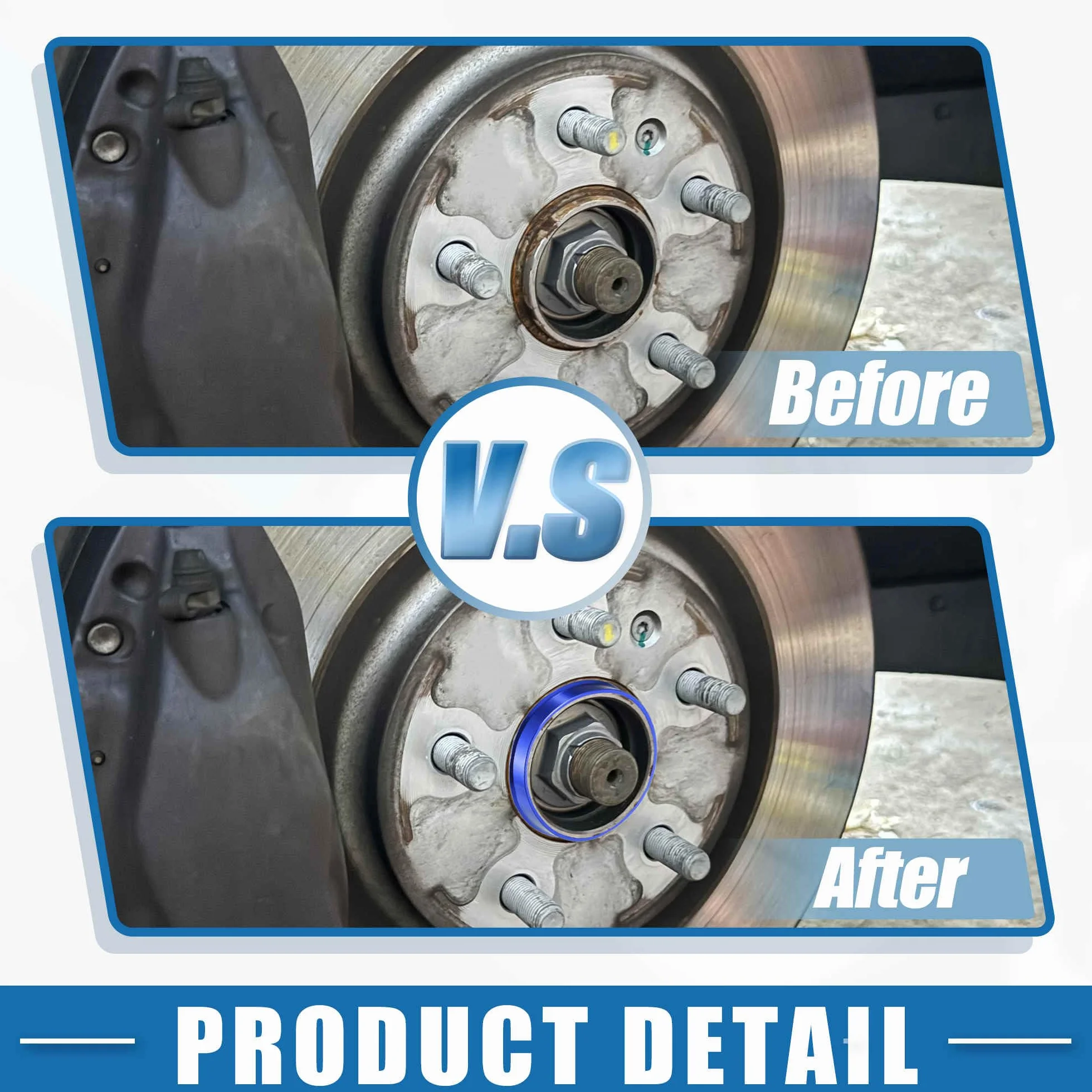 A ABSOPRO Pierścienie środkowe do obręczy samochodowych OD 72,6 mm do ID 67,1 mm niebieskie pierścienie środkowe ze stopu aluminium (zestaw 4 szt.)