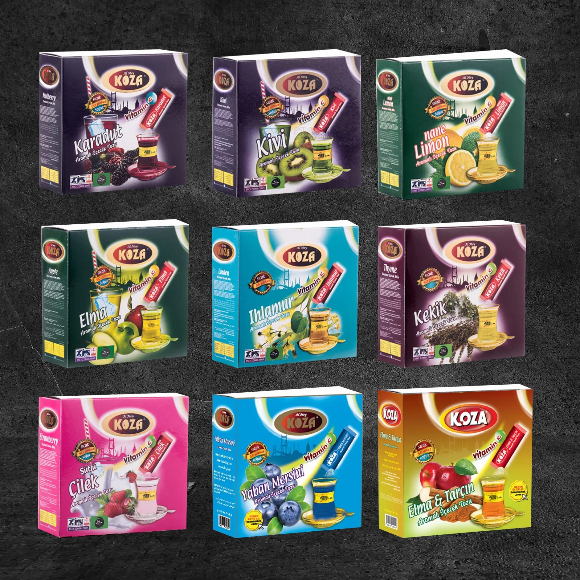 KOZA Cytryna Instant w proszku w woreczku 300 g | proszek na gorące lub zimne napoje | turecka herbata | herbata cytrynowa | Cay | Oralet