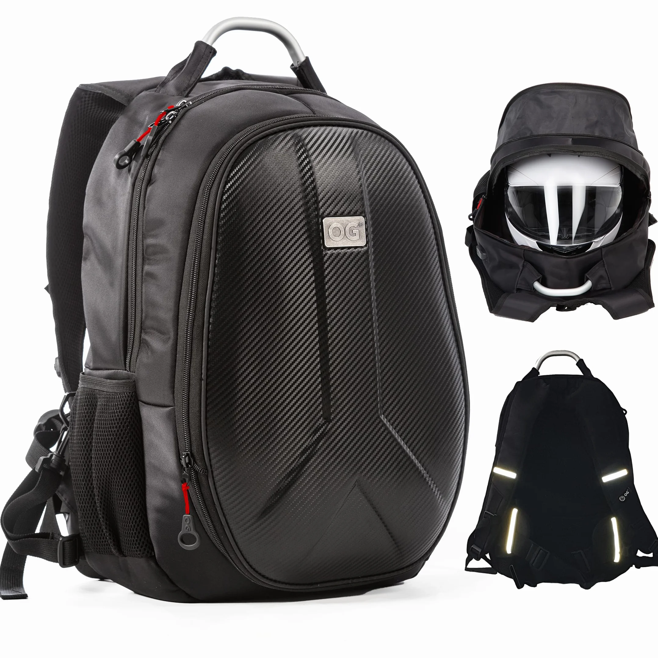 OG Original GetAway plecak motocyklowy wodoodporny twarda powłoka 35-45 L antykradzieżowy odblaskowy USB