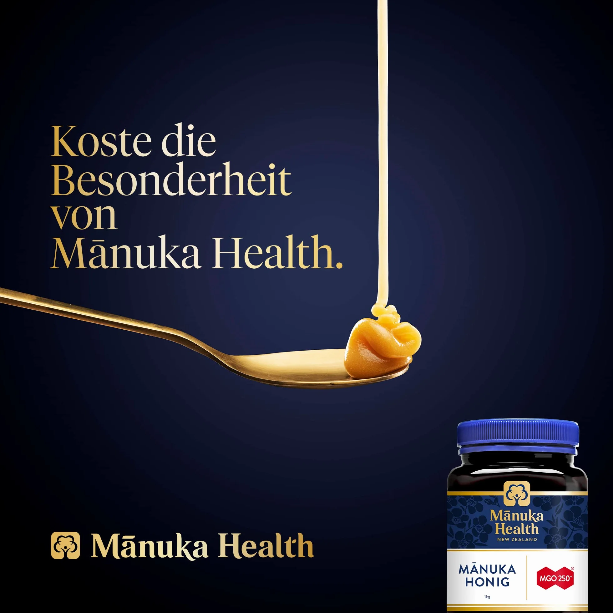 Miód Manuka MGO 250+ Manuka Health 1000g naturalny z Nowej Zelandii