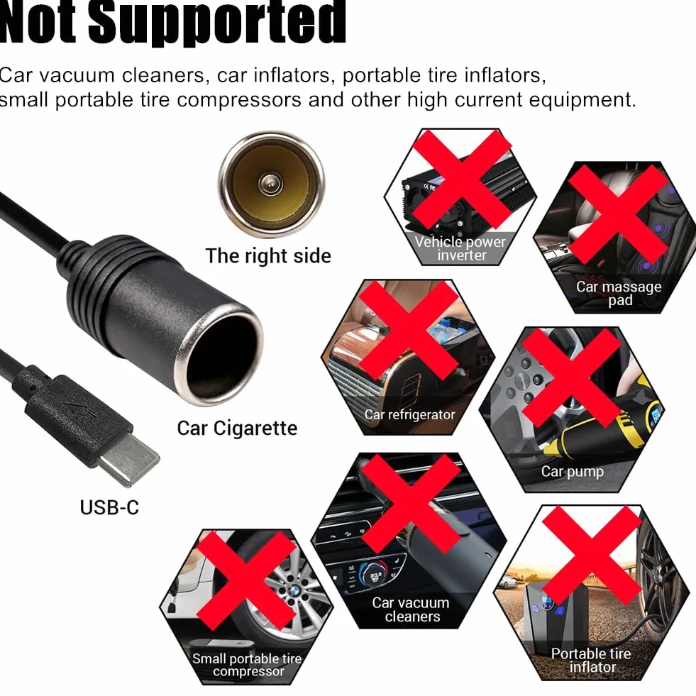 GLOGLOW zapalniczka samochodowa 12V USB obrotowy adapter konwerter przewód zasilający
