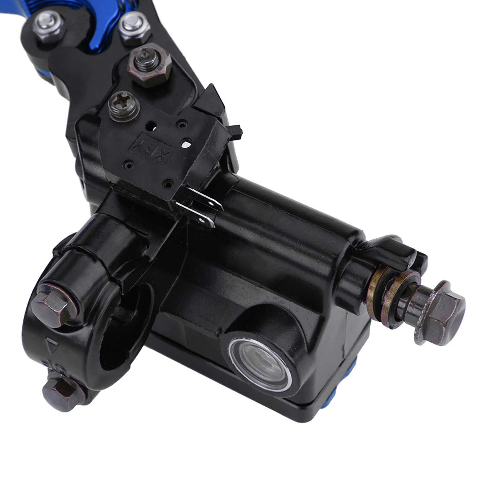 Uniwersalne dźwignie sprzęgła 7/8" (22 mm) para lewa i prawa do motocykla, niebieskie