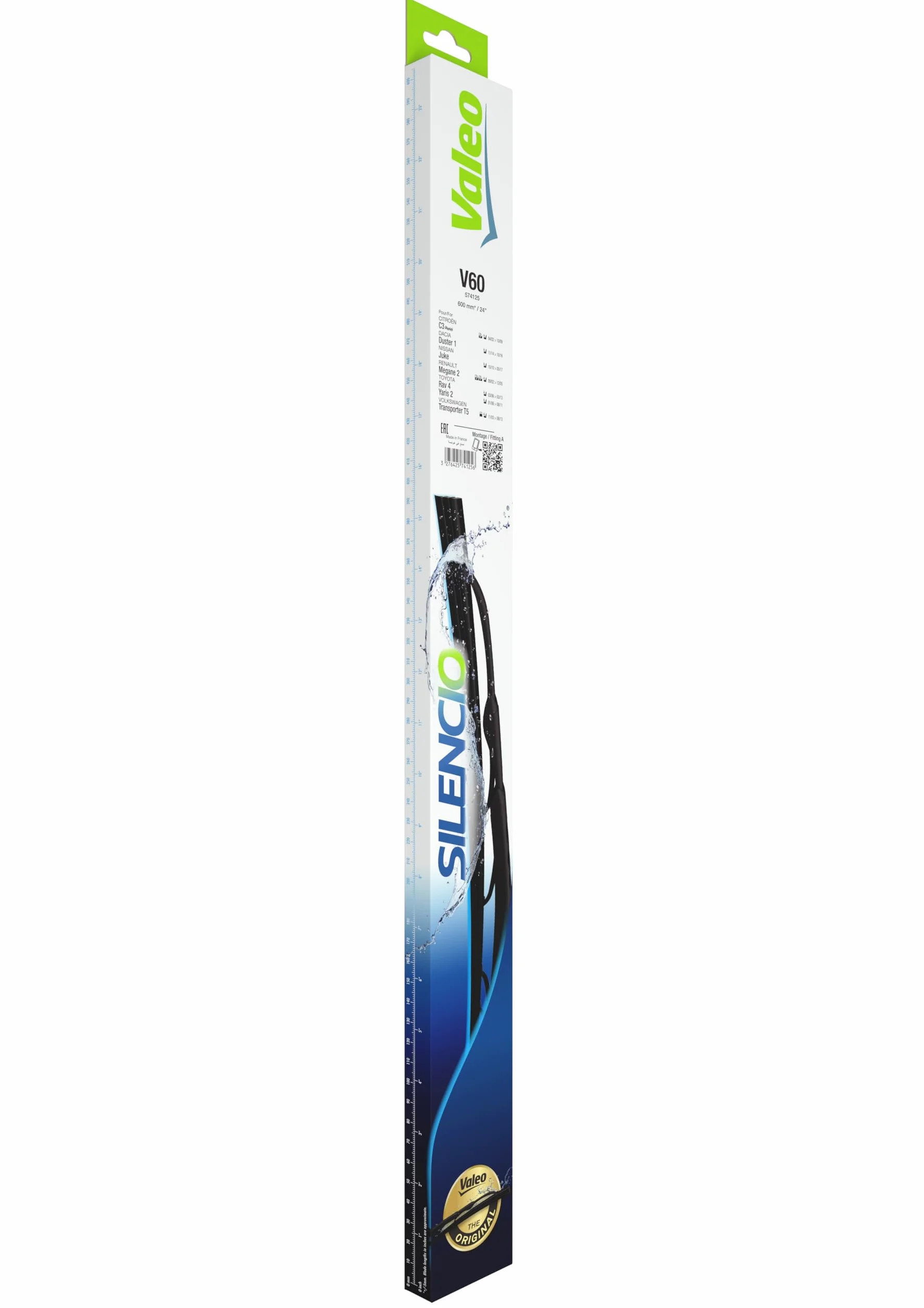 VALEO Silencio Wycieraczka Przedniej Szyby 600mm V60 Jedna Sztuka