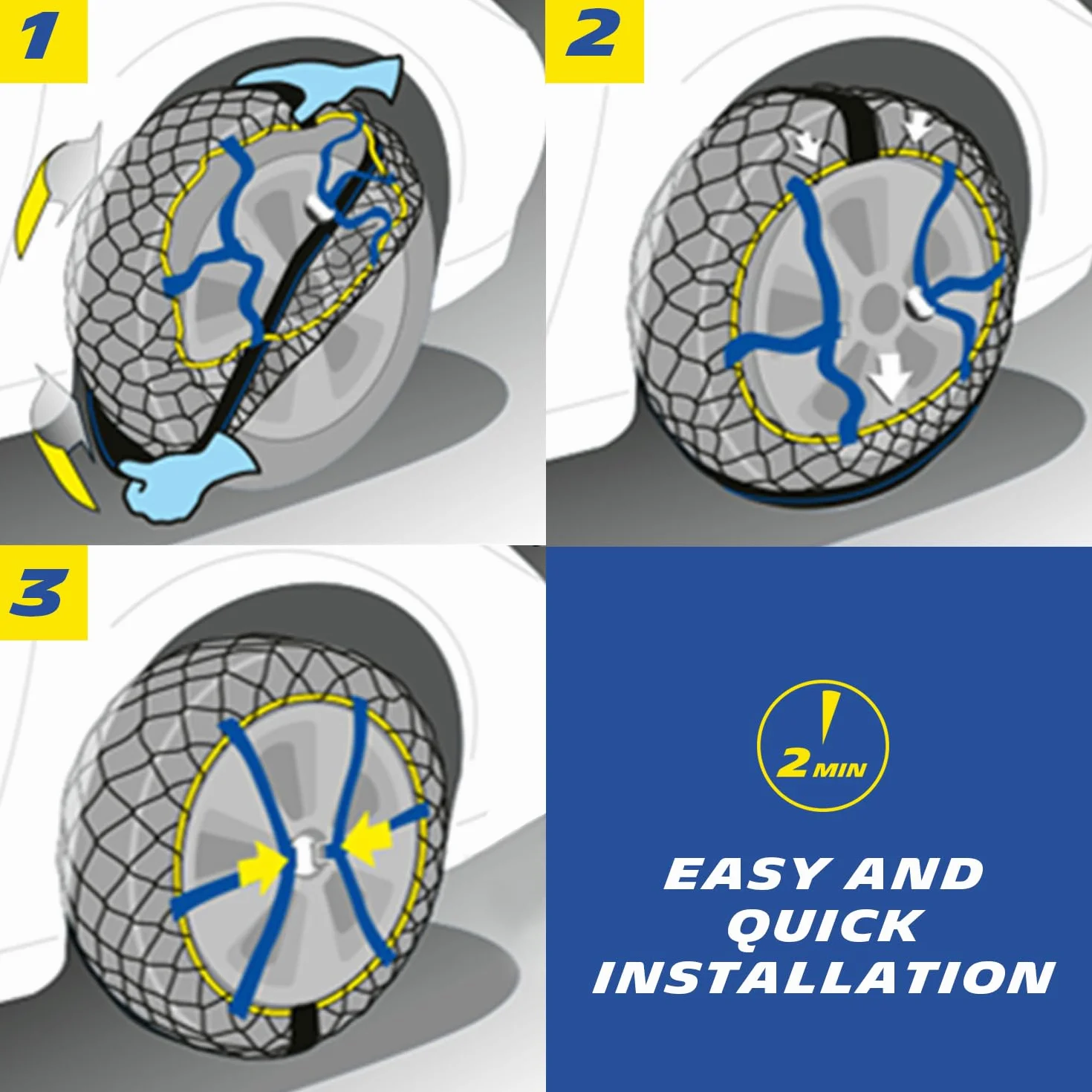 Michelin 008307 Łańcuchy śniegowe z opakowaniem do przechowywania