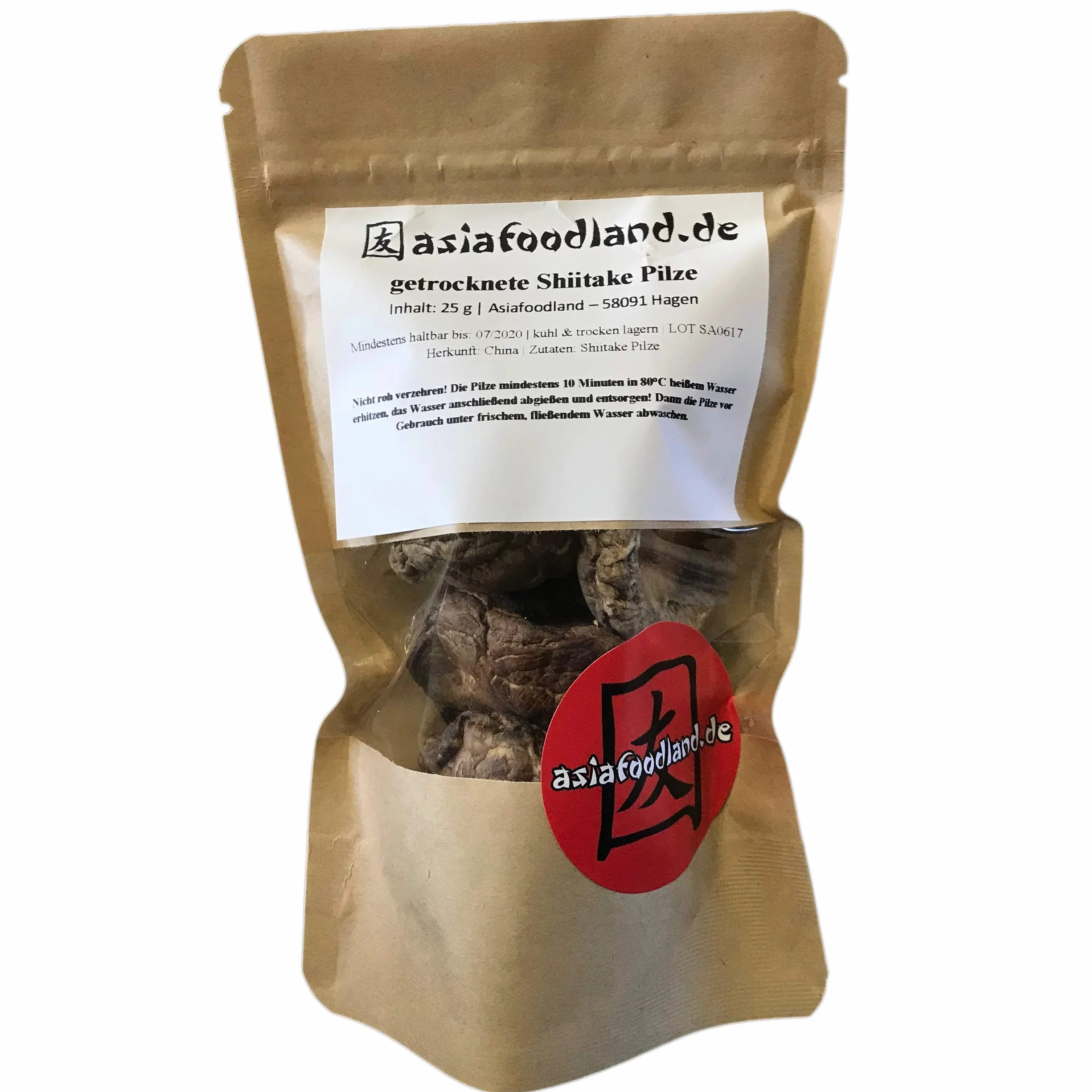 Asiafoodland - suszone grzyby shiitake - 25 g
